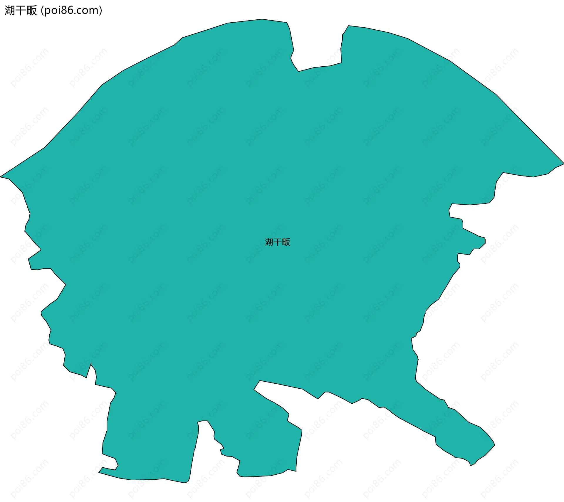 湖干畈边界地图