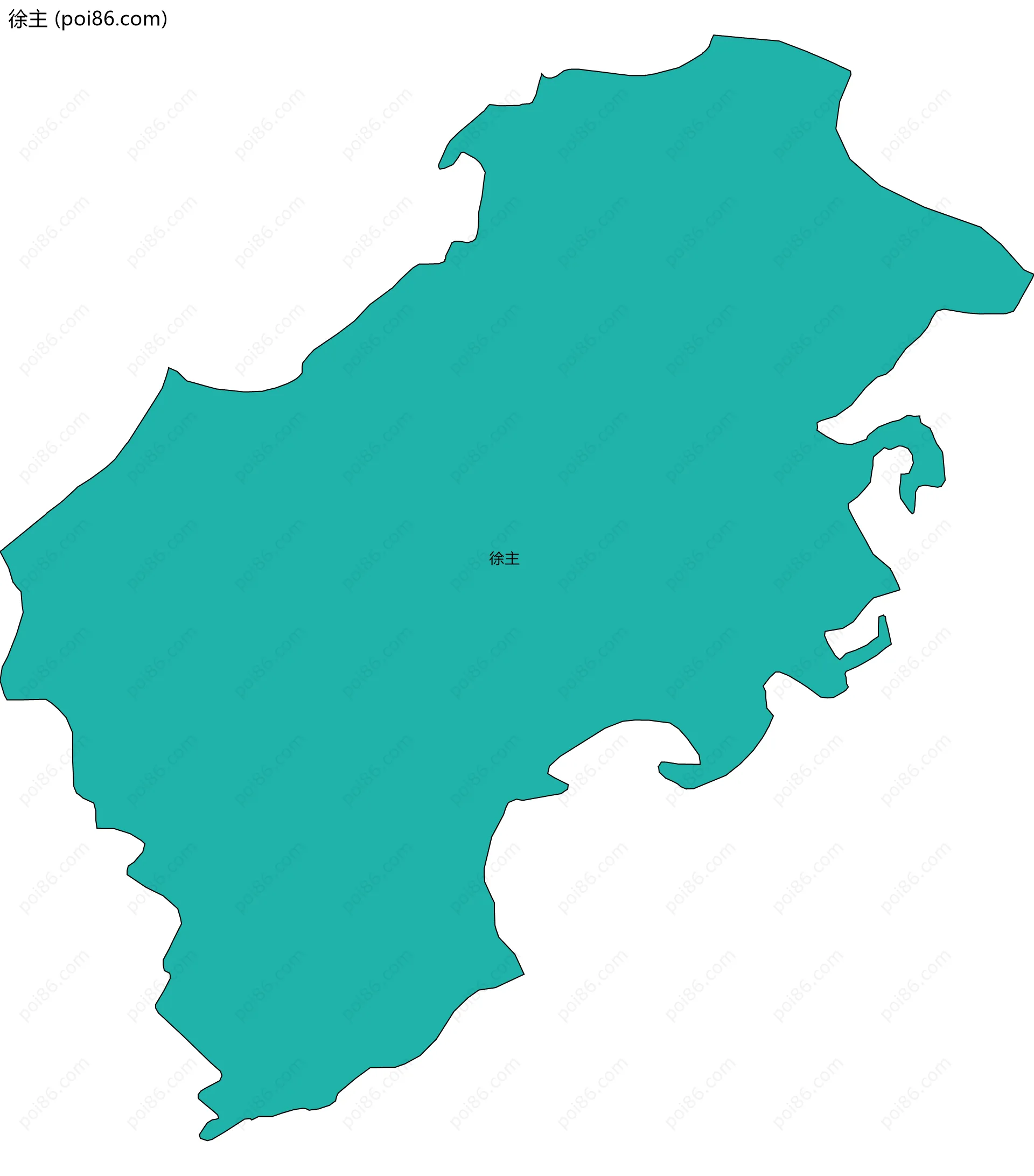 徐主边界地图
