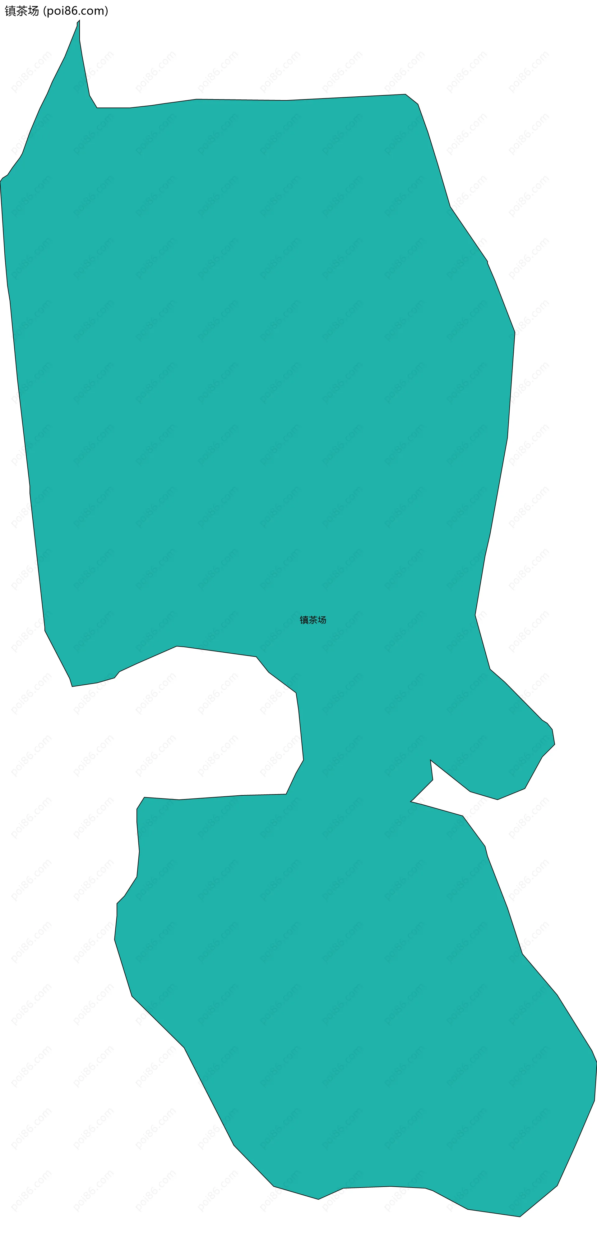镇茶场边界地图