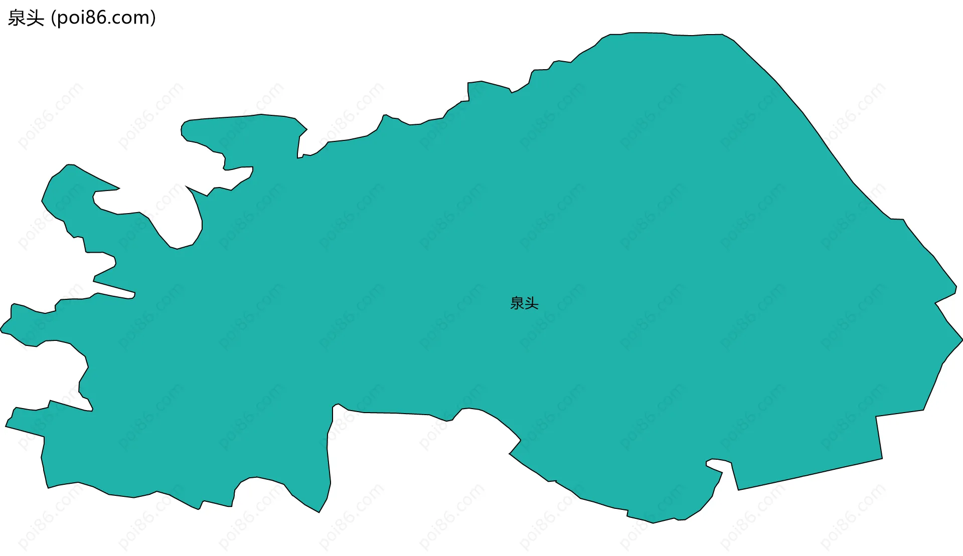 泉头边界地图