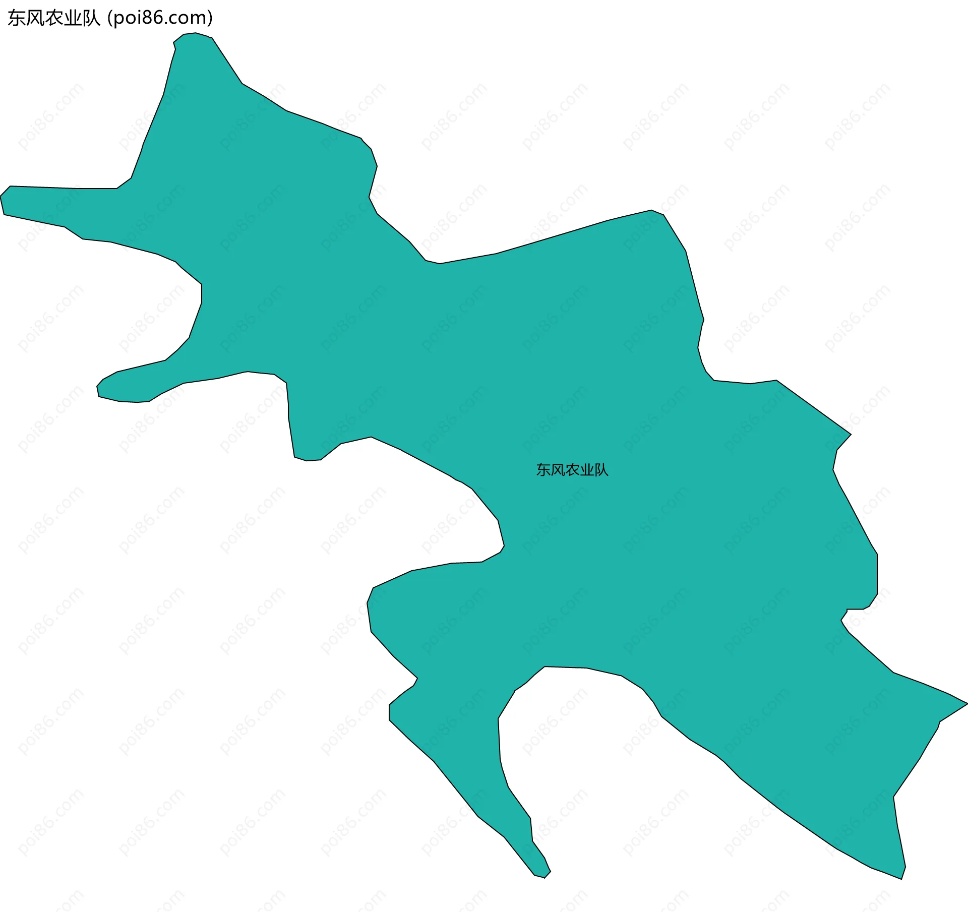 东风农业队边界地图