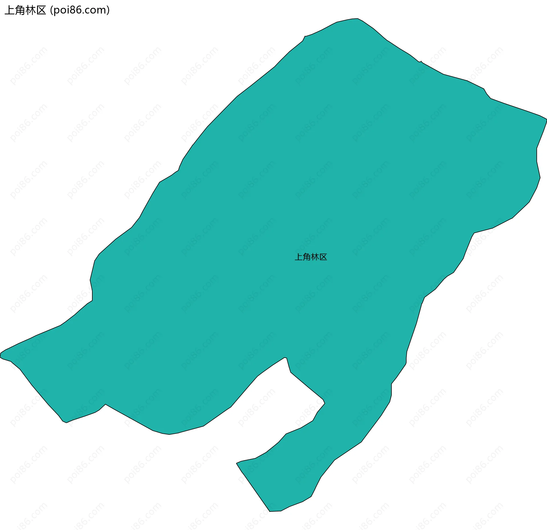 上角林区边界地图