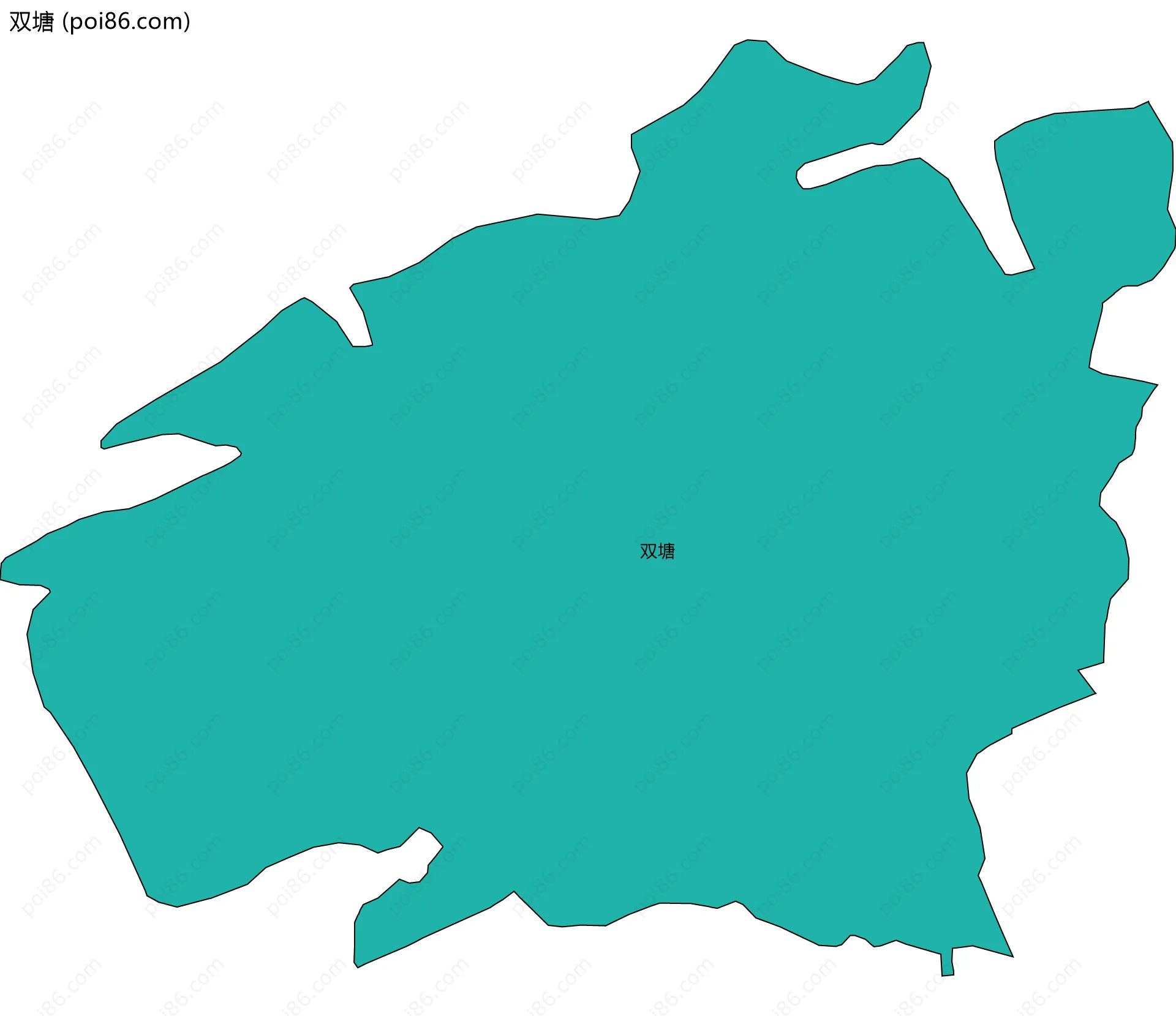 双塘边界地图