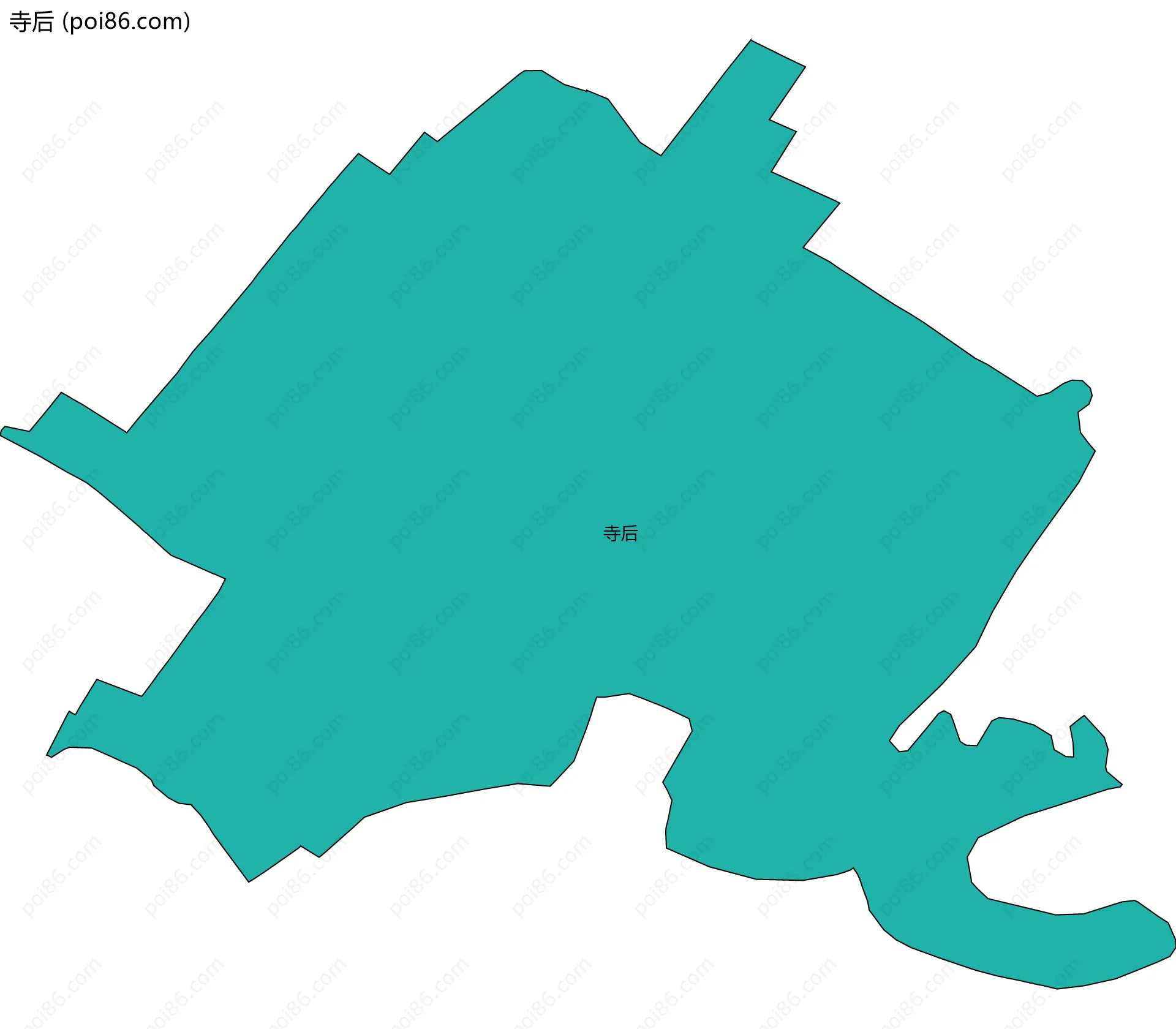 寺后边界地图