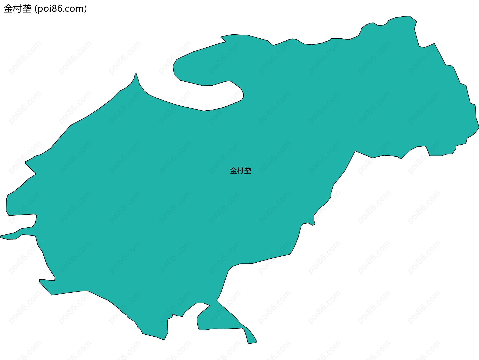 金村垄边界地图