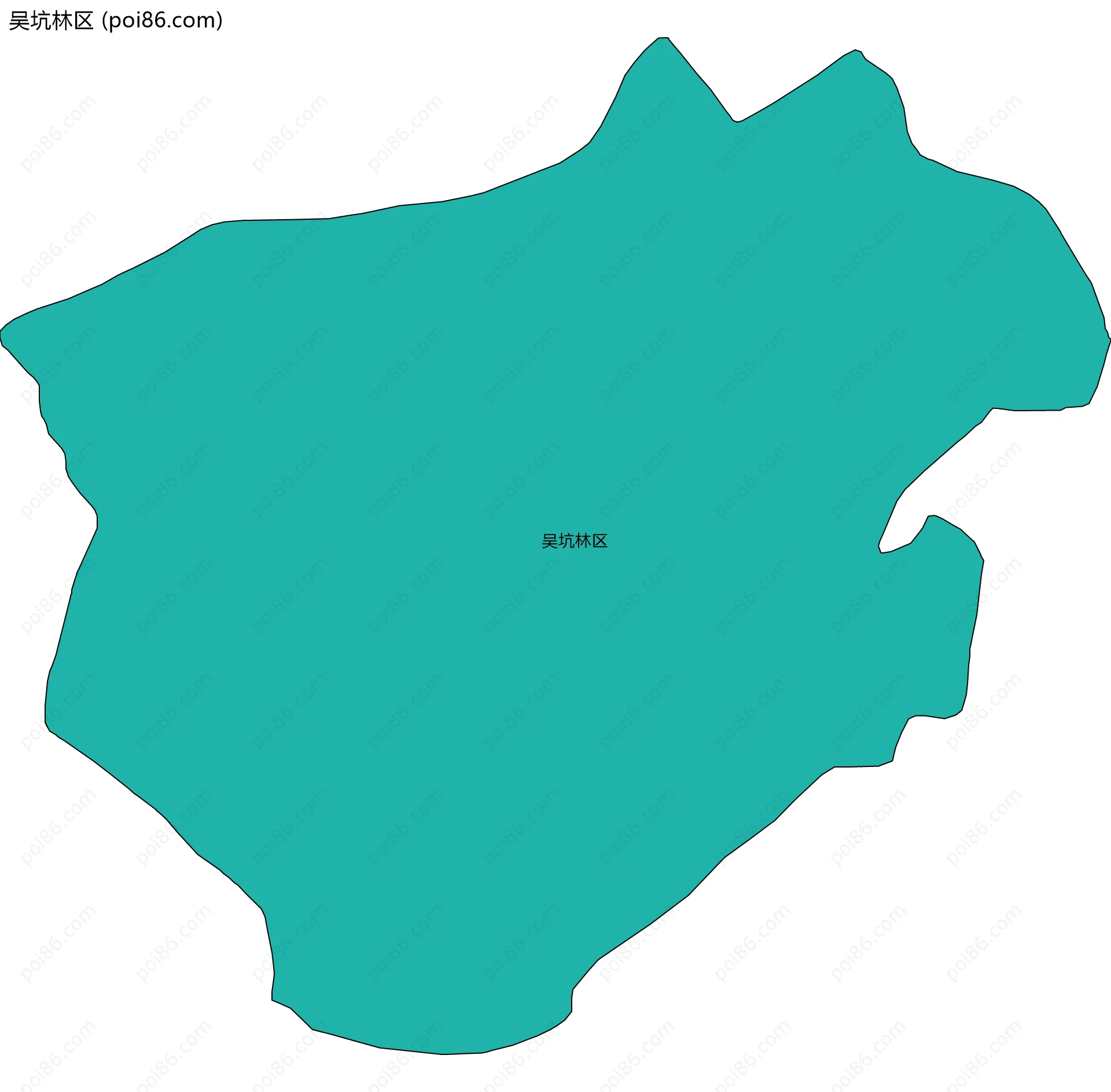 吴坑林区边界地图