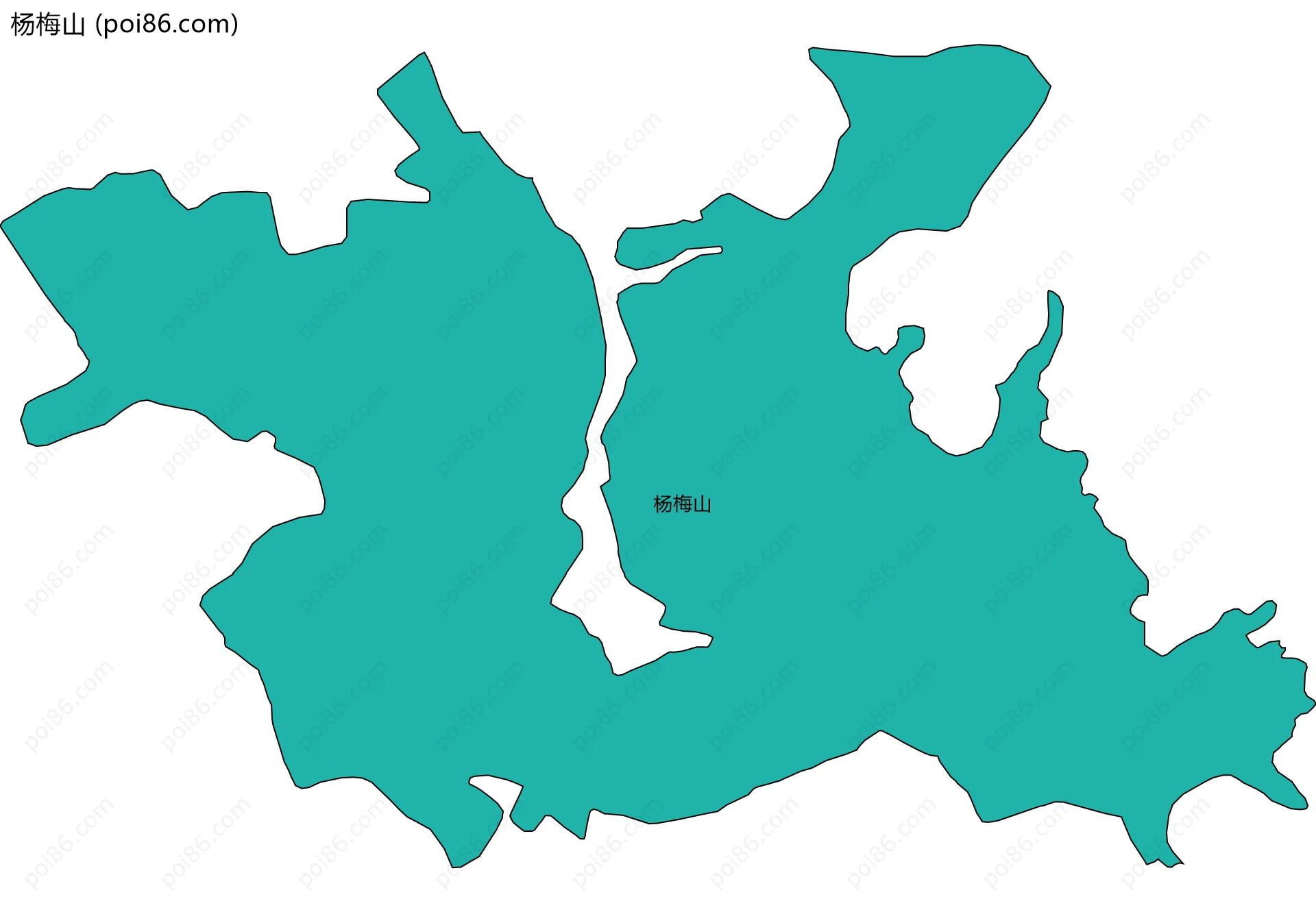 杨梅山边界地图