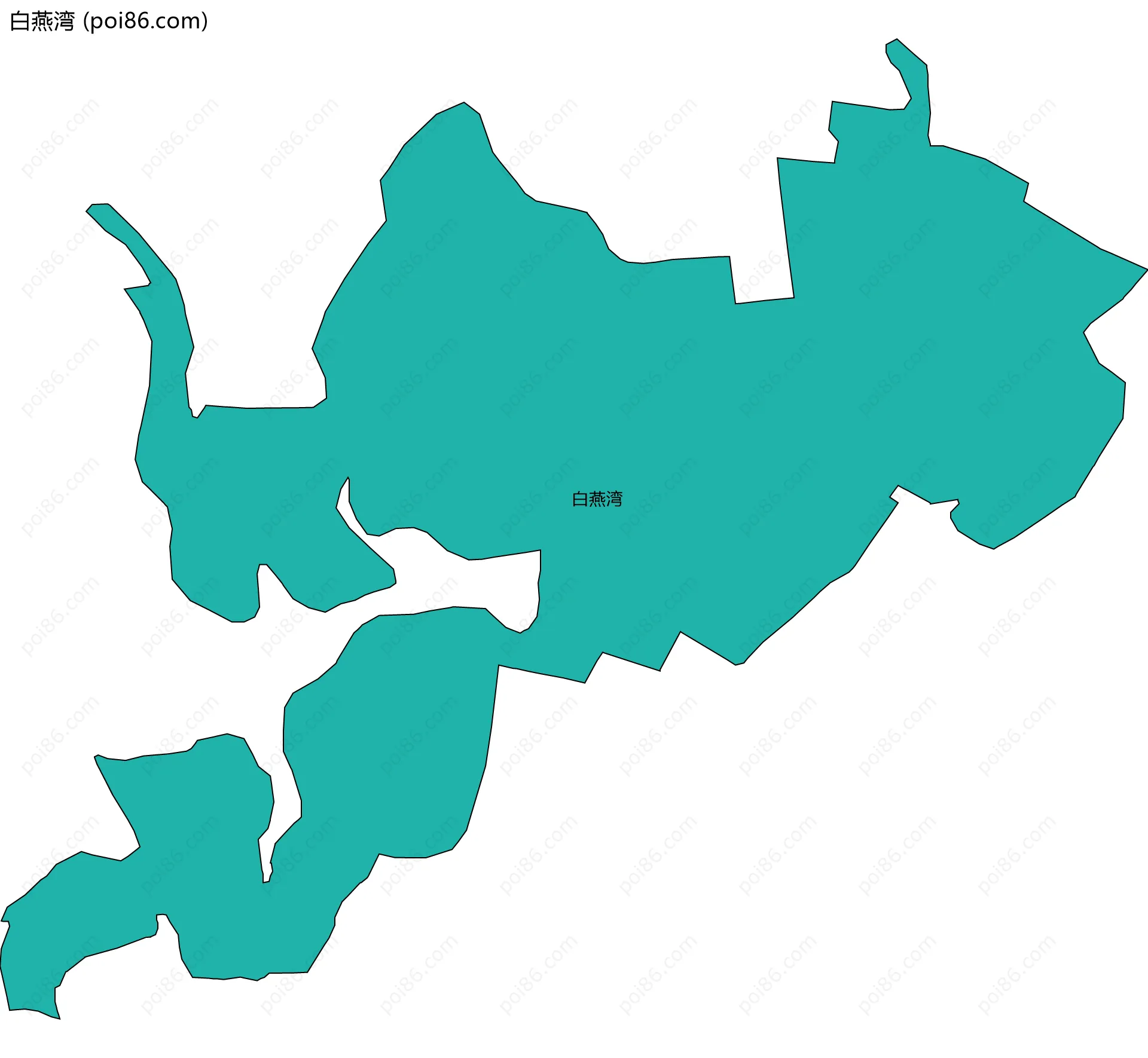 白燕湾边界地图