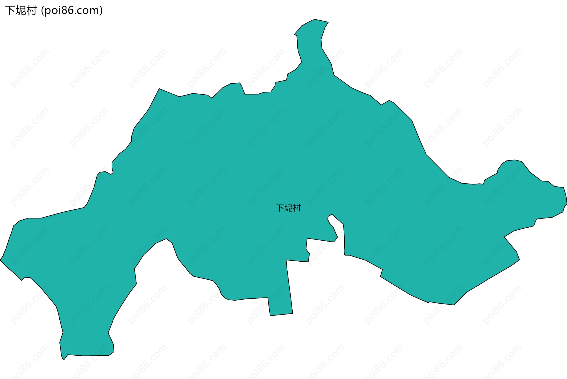 下坭村边界地图