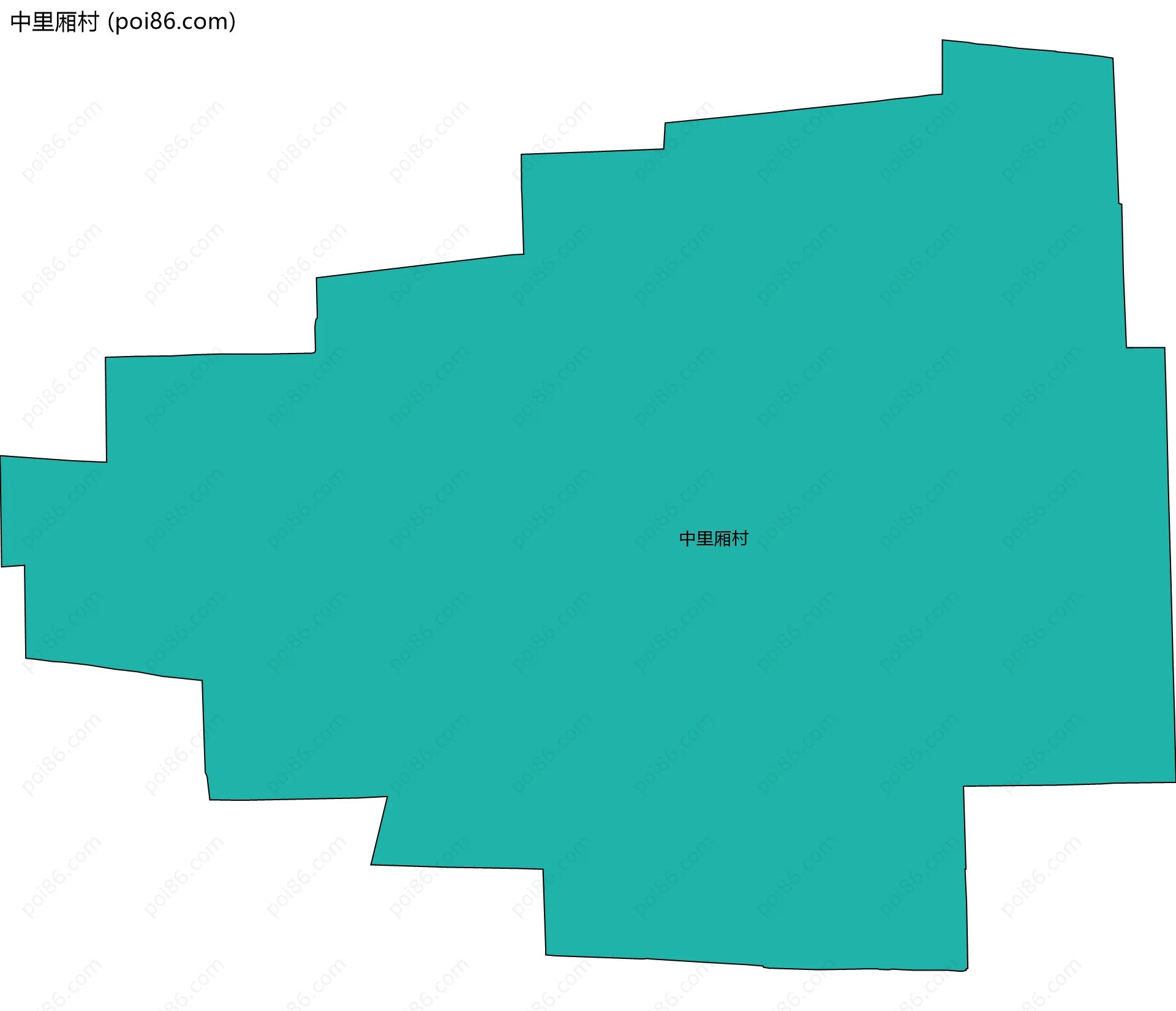 中里厢村边界地图