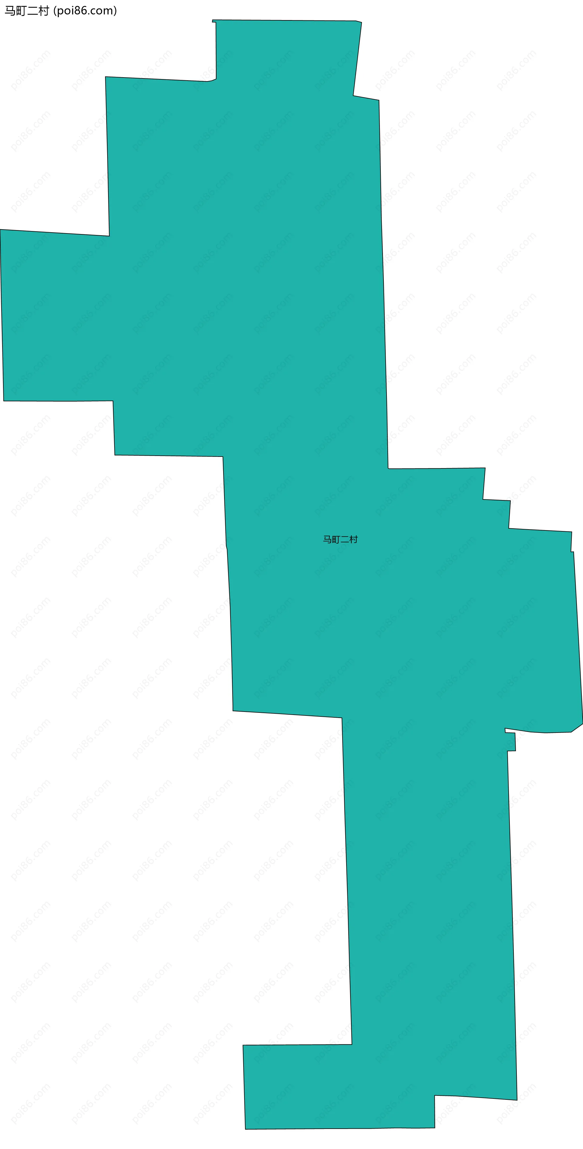 马町二村边界地图