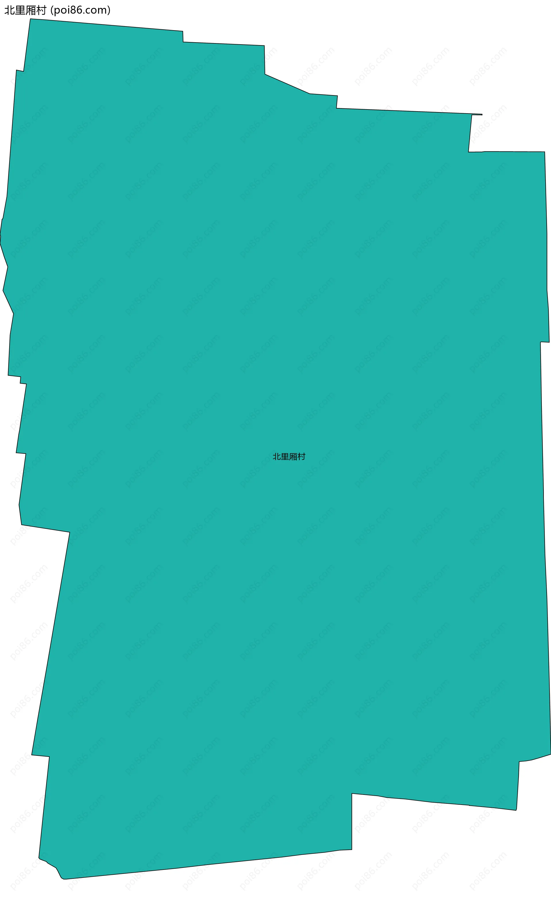 北里厢村边界地图