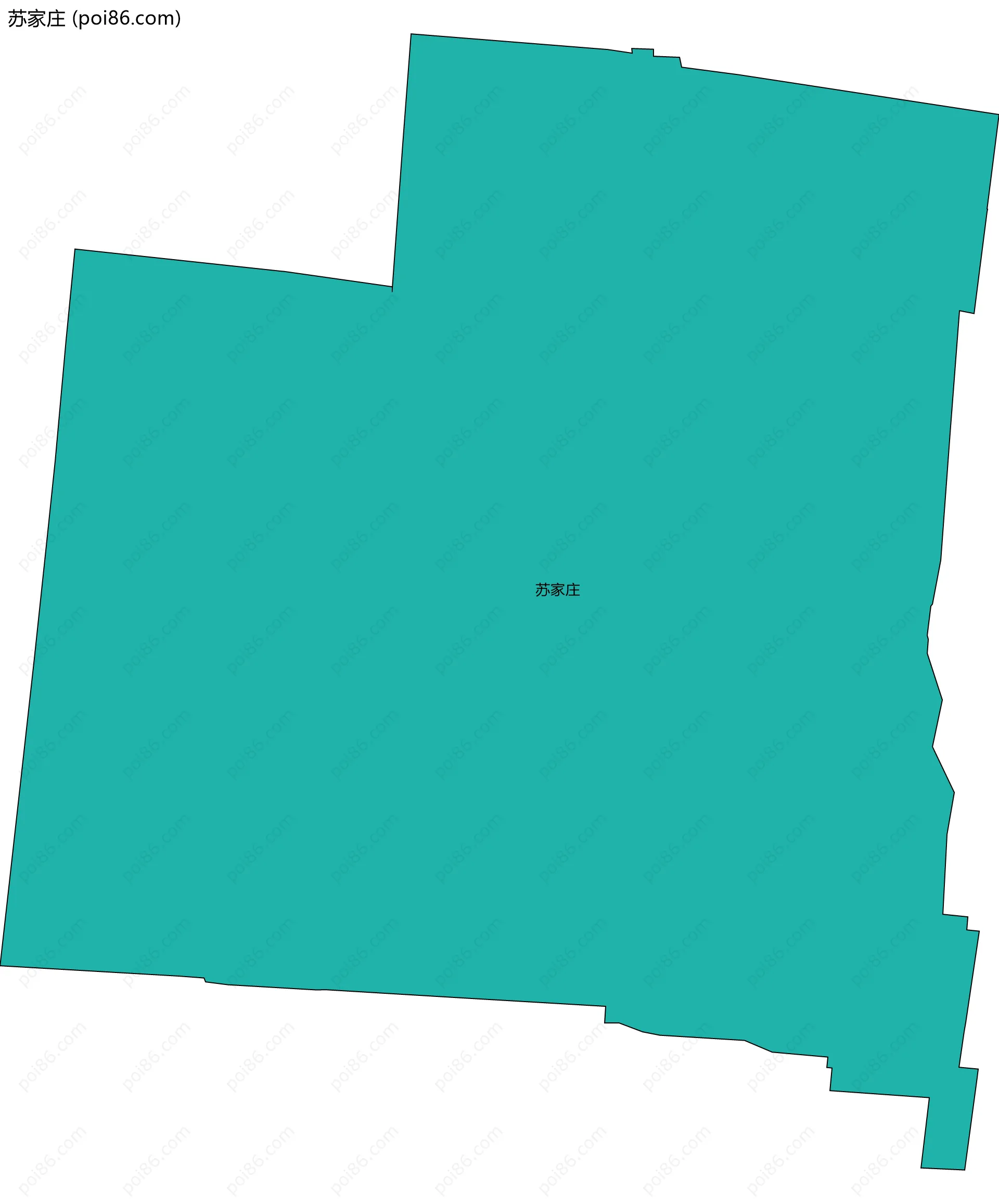 苏家庄边界地图
