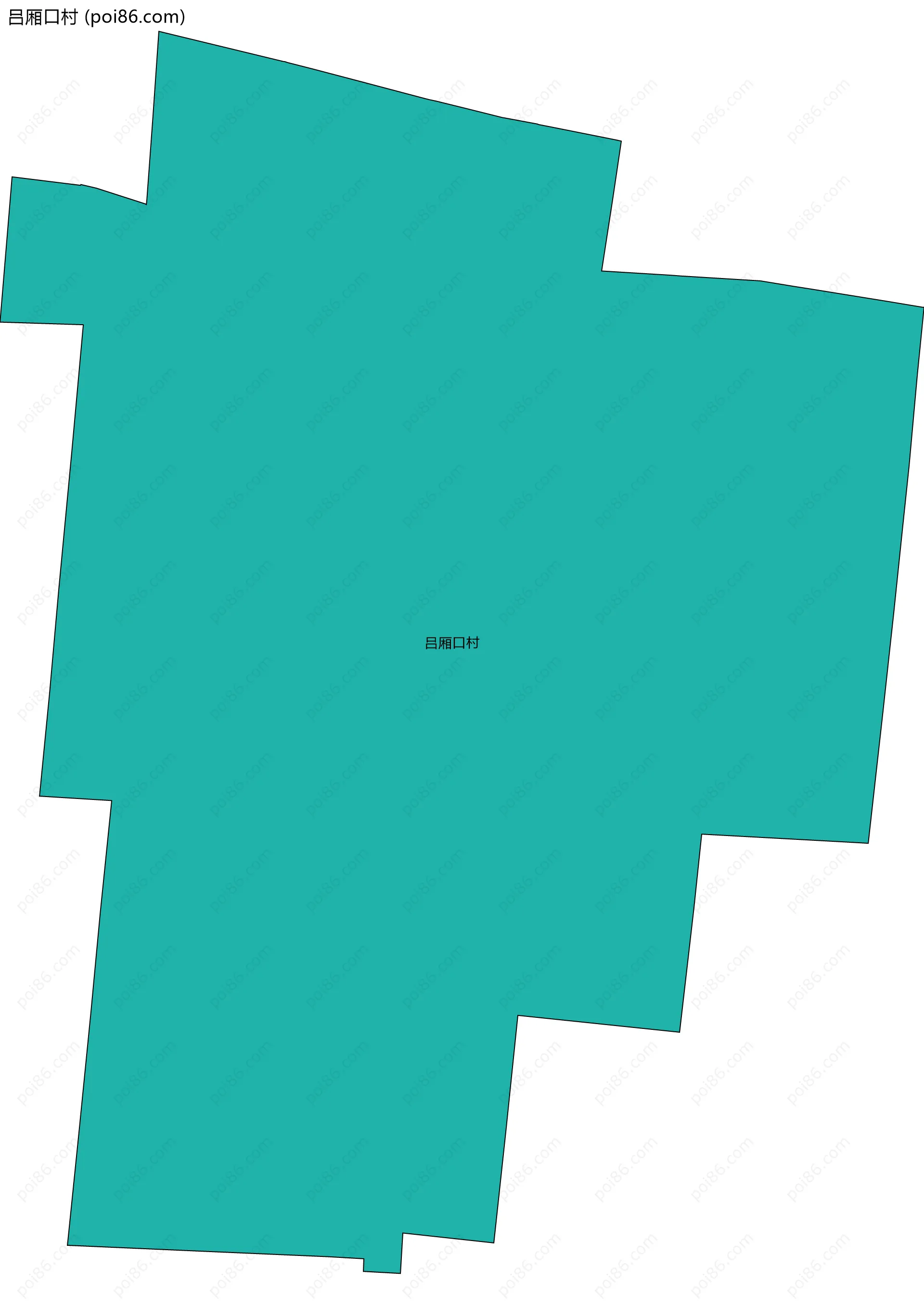 吕厢口村边界地图