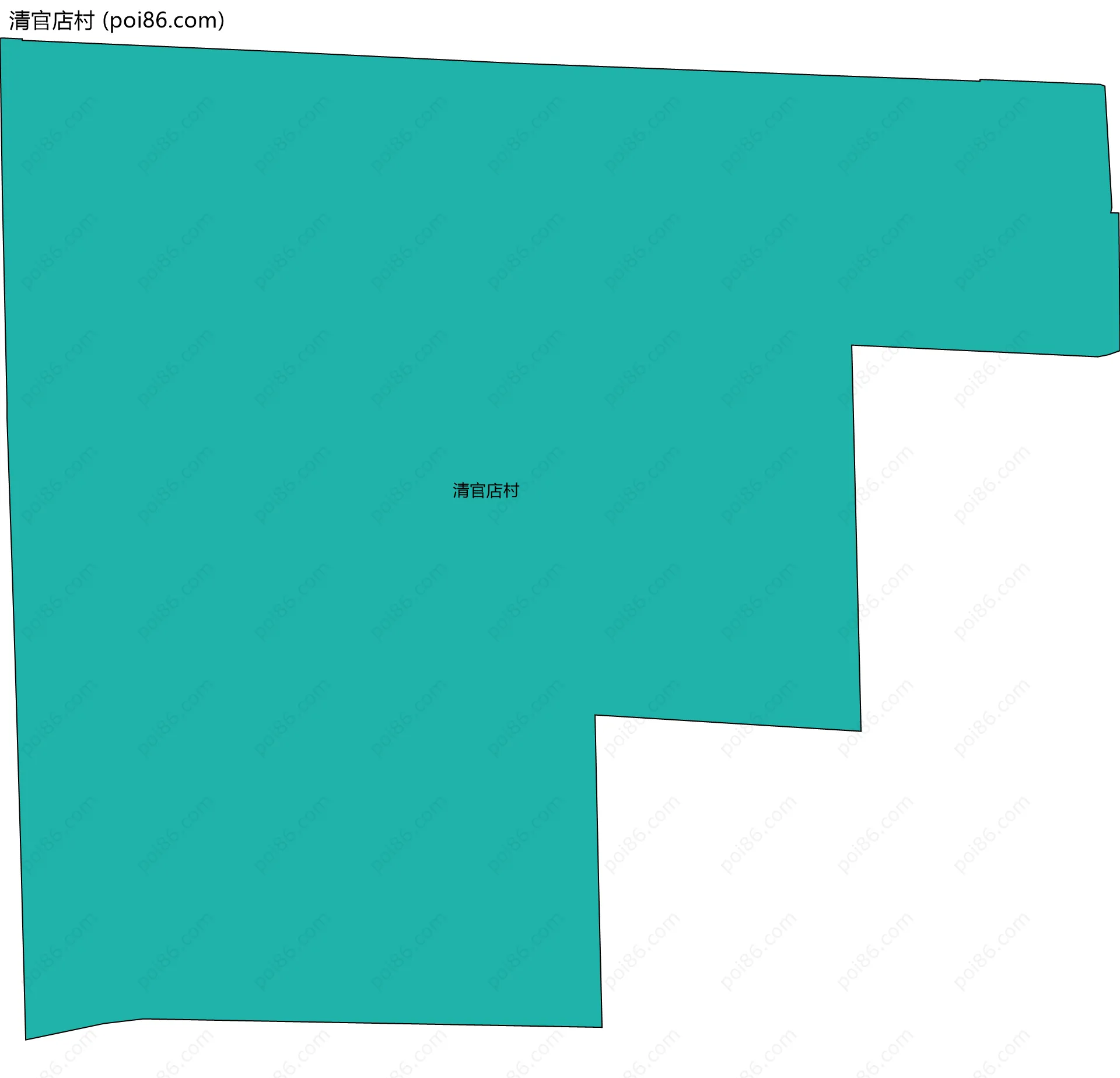清官店村边界地图