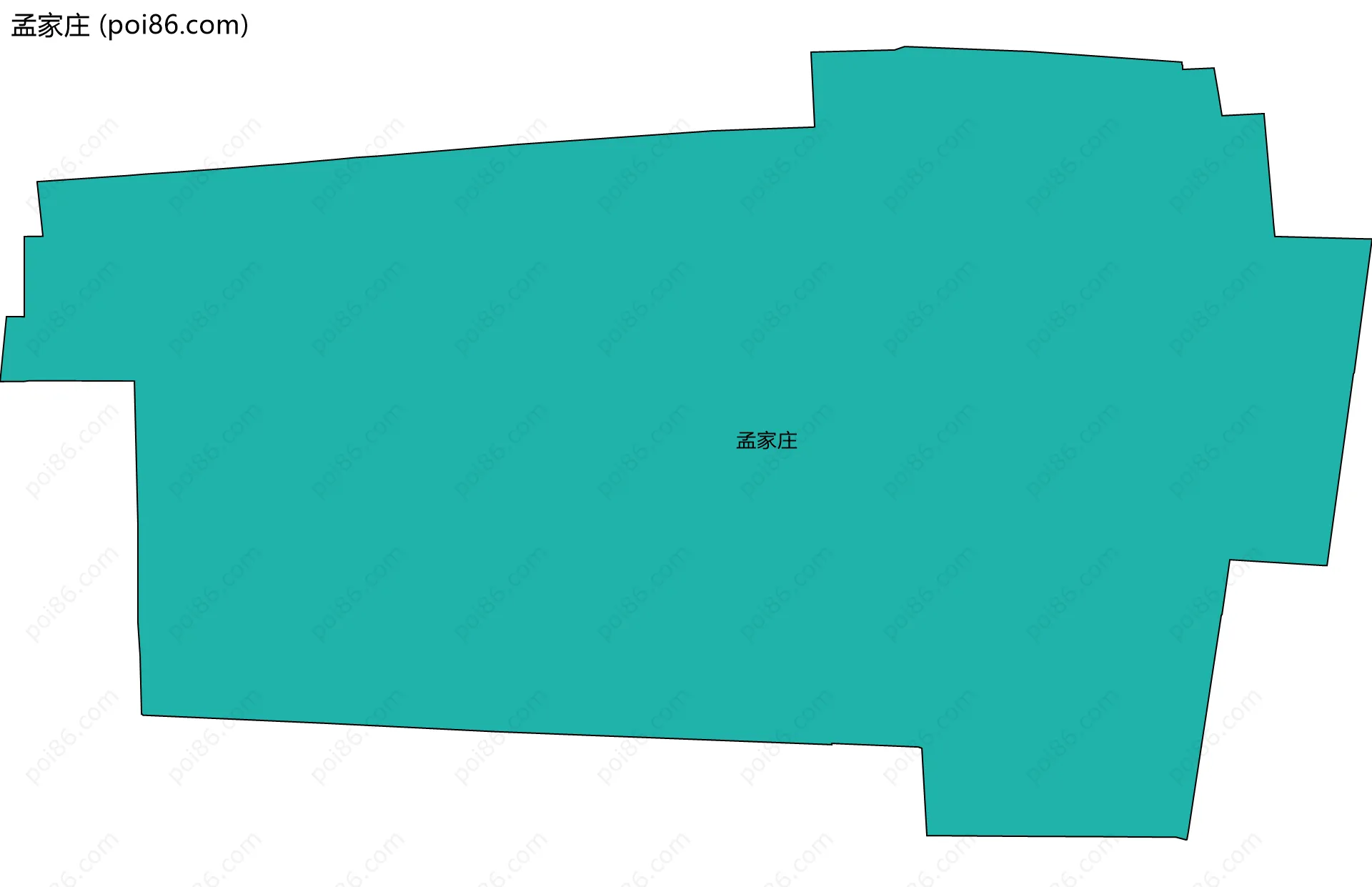 孟家庄边界地图