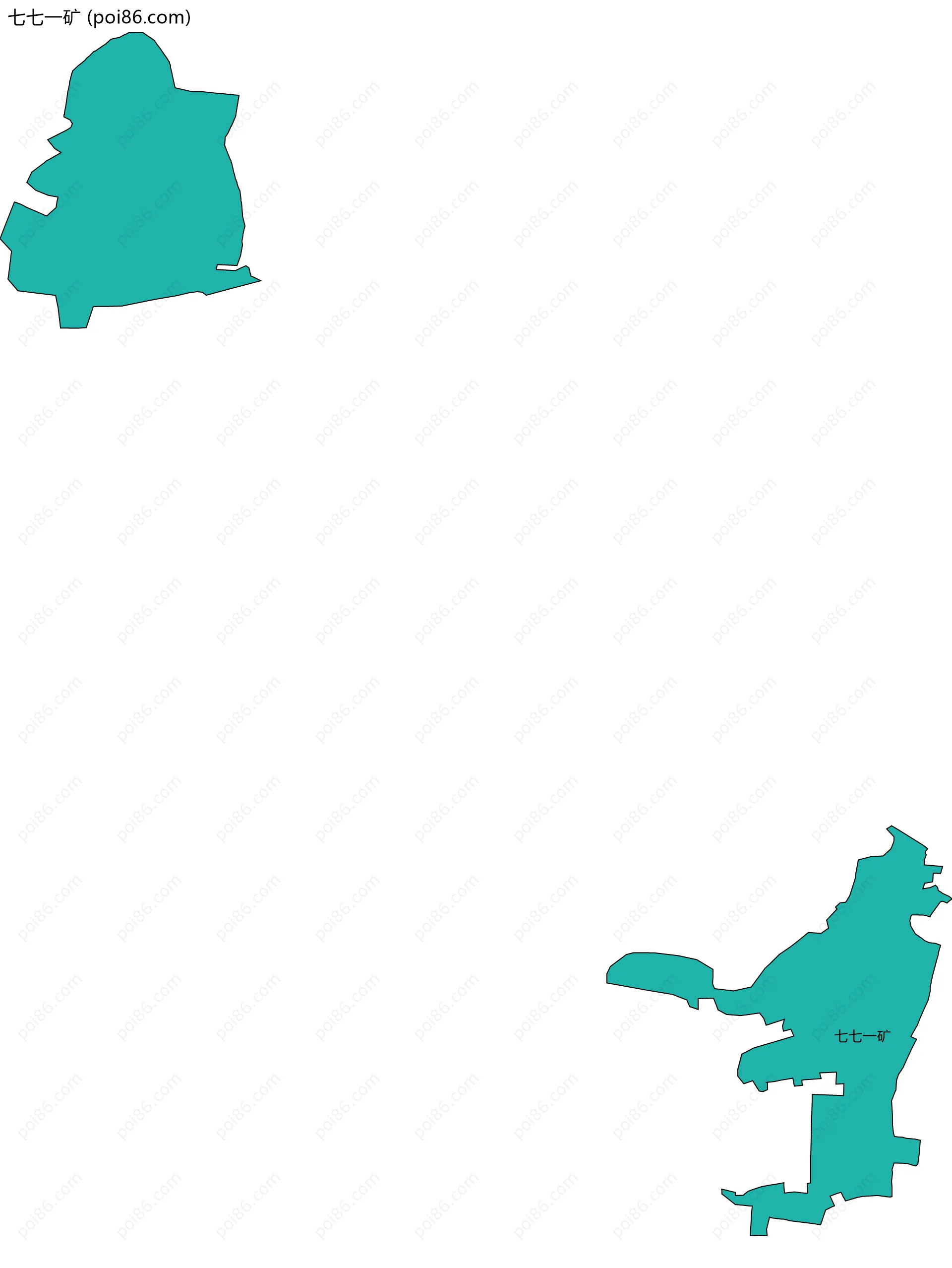 七七一矿边界地图