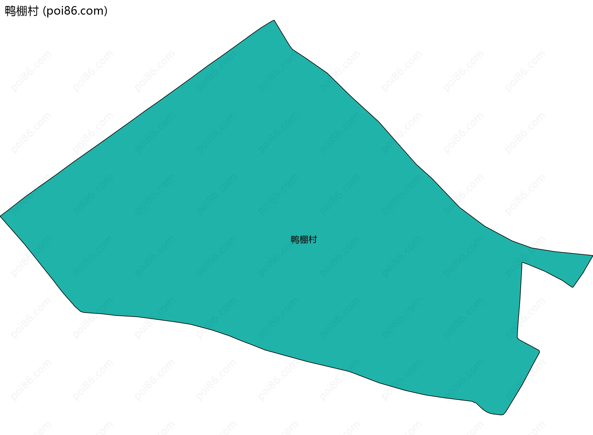 鸭棚村边界地图