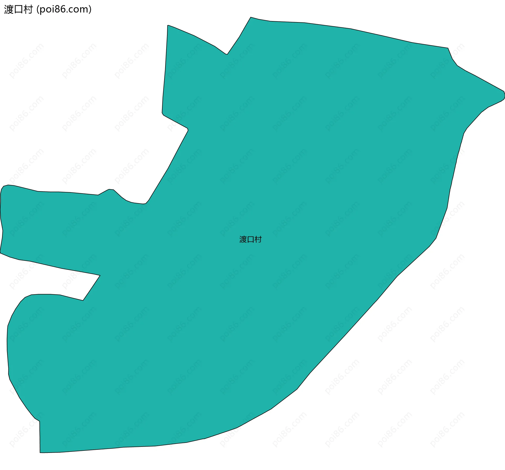 渡口村边界地图