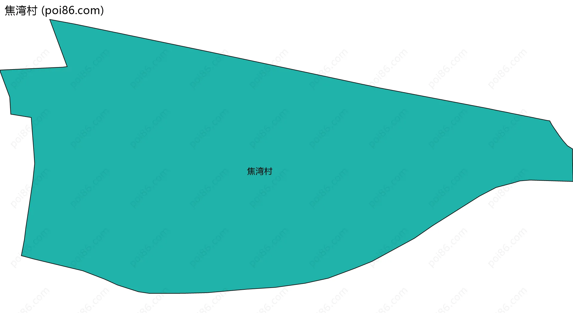 焦湾村边界地图