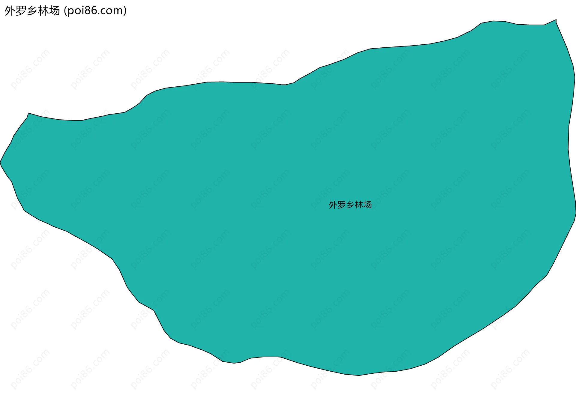 外罗乡林场边界地图