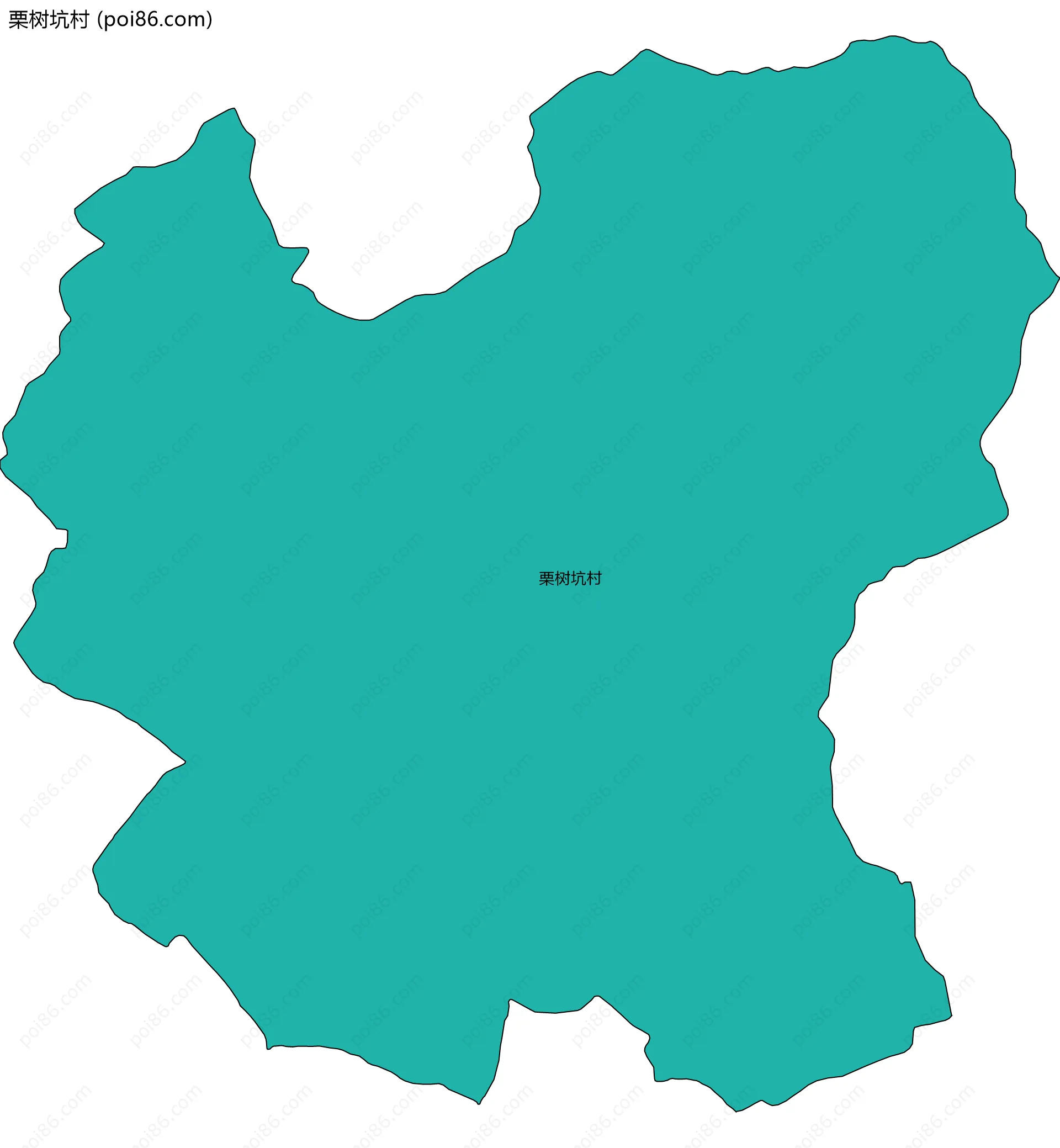 栗树坑村边界地图