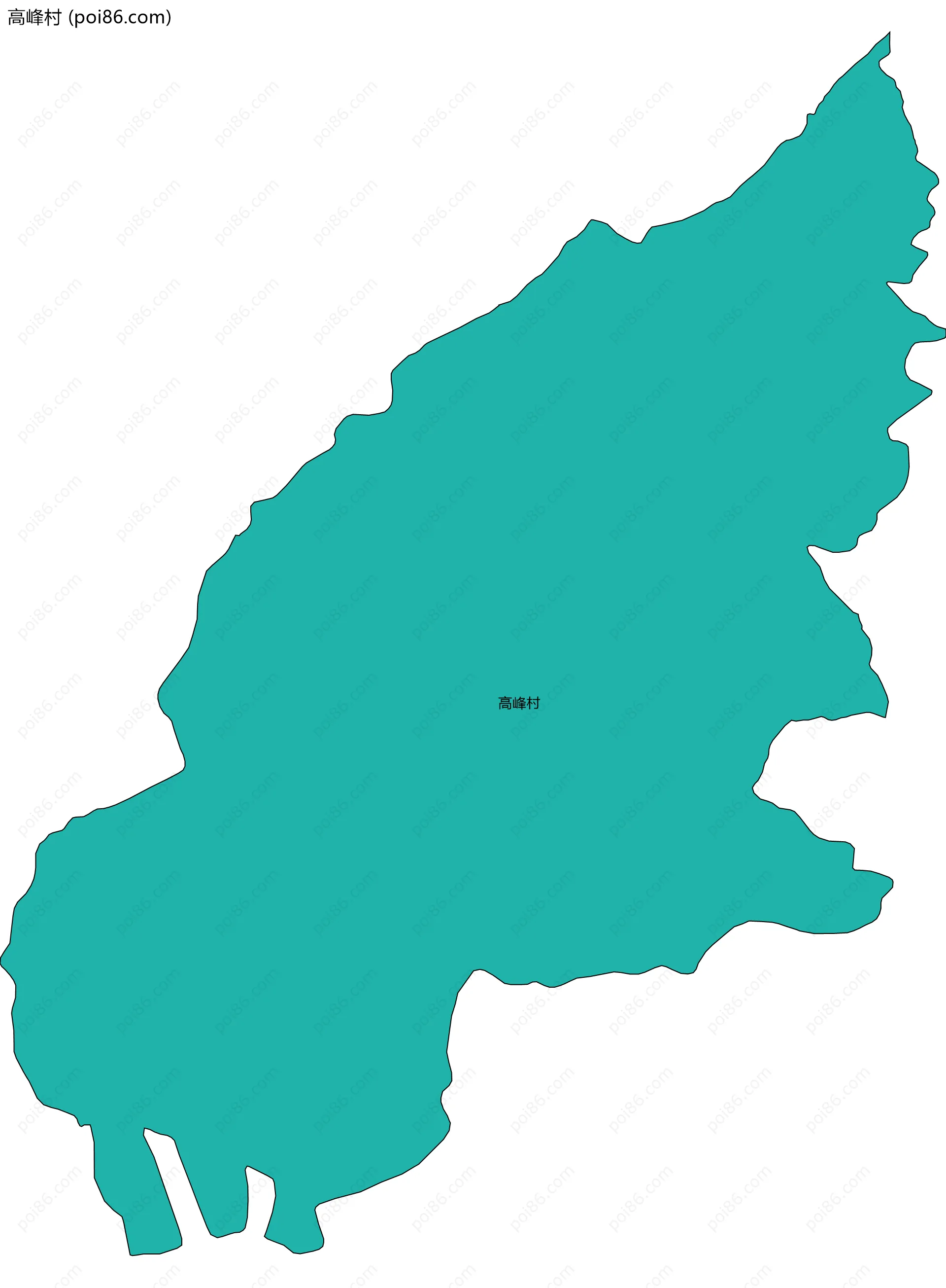 高峰村边界地图