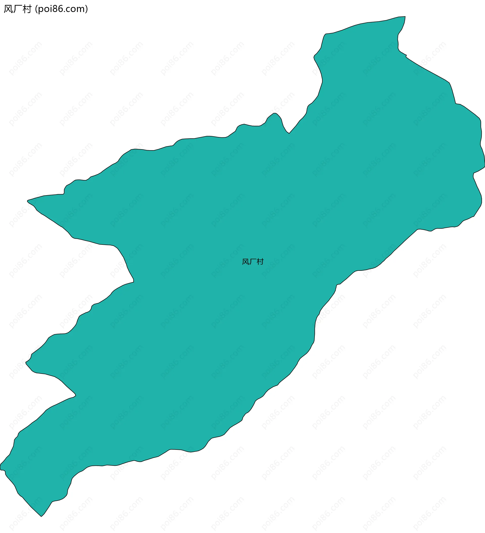 风厂村边界地图