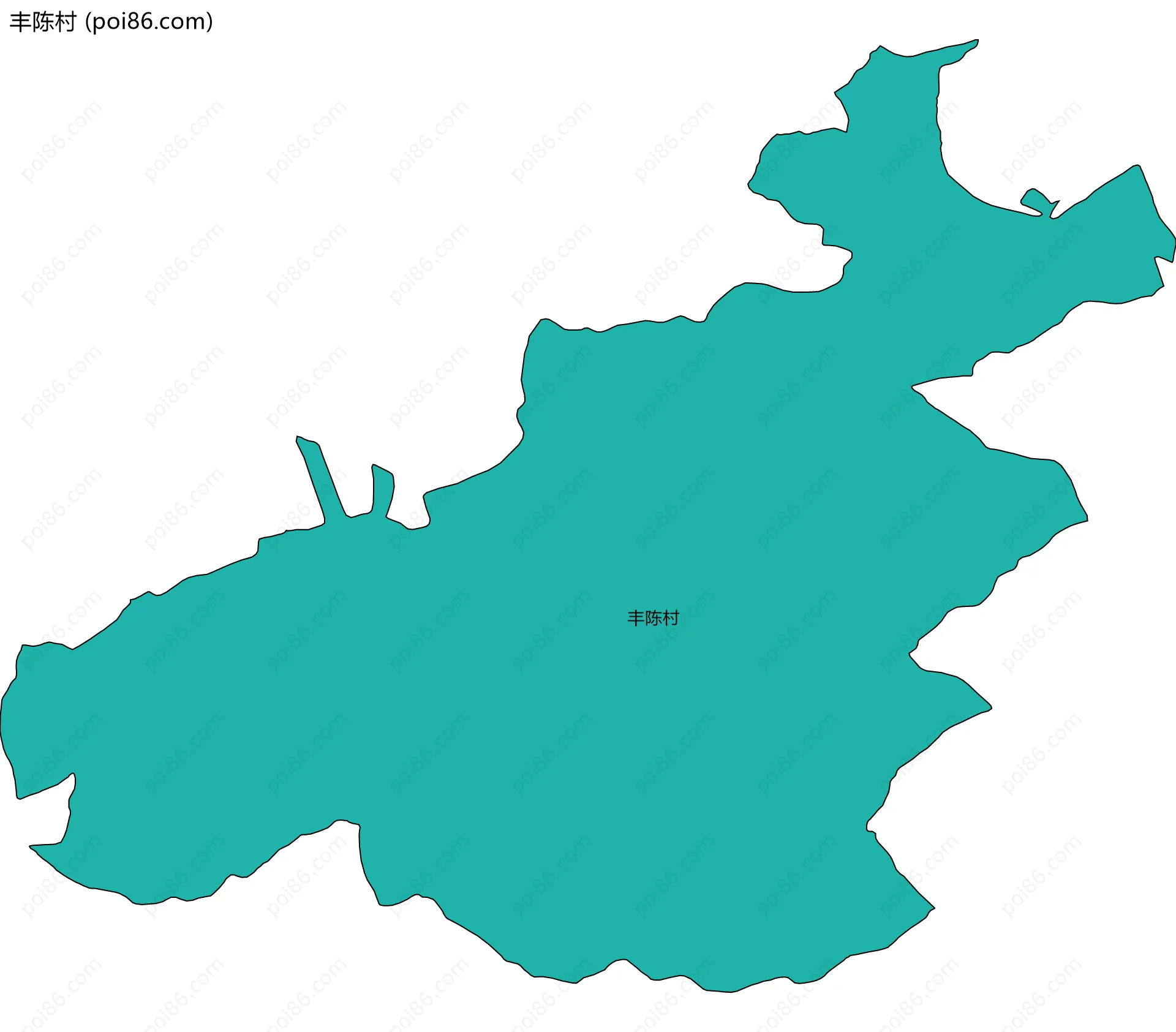 丰陈村边界地图