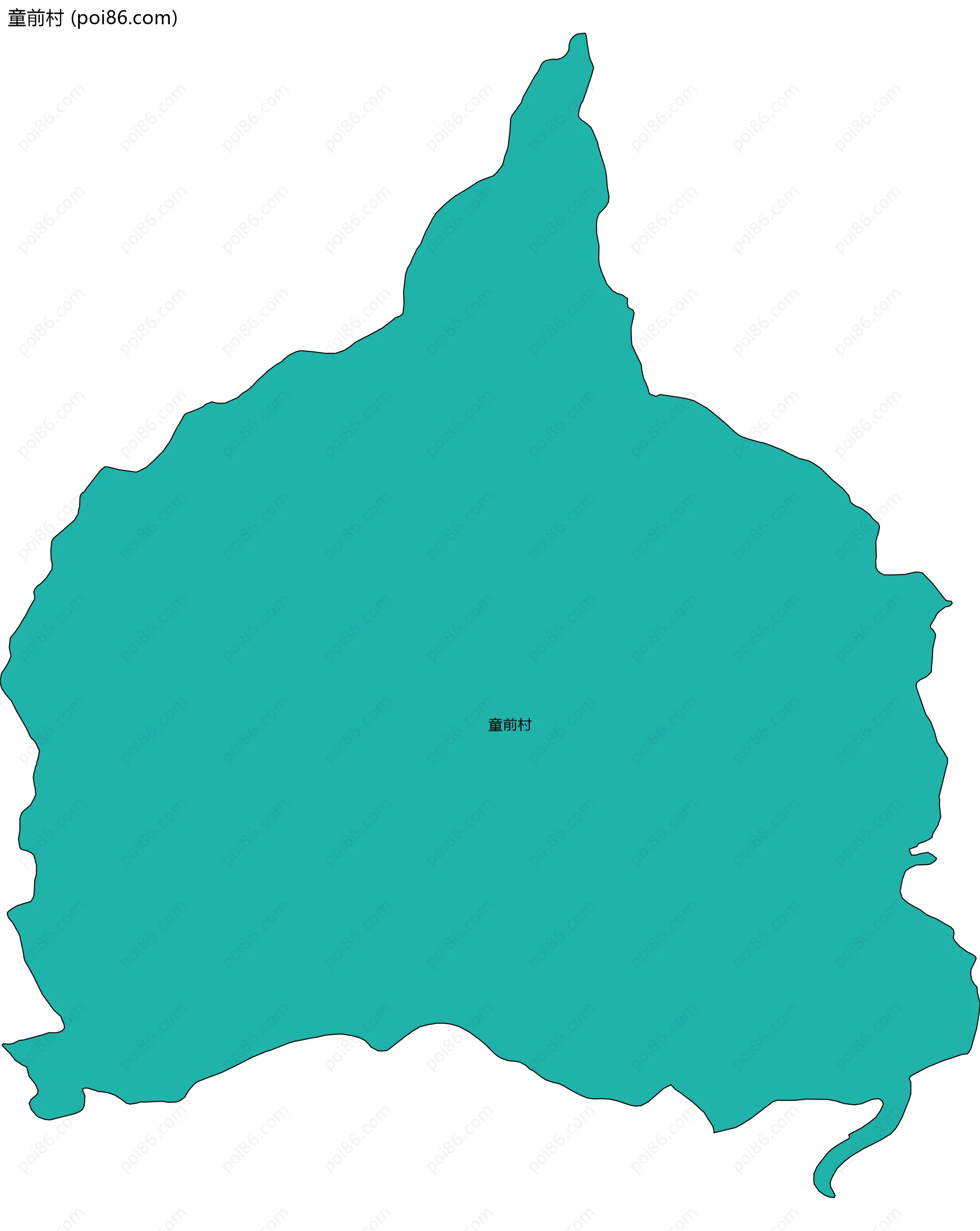 童前村边界地图