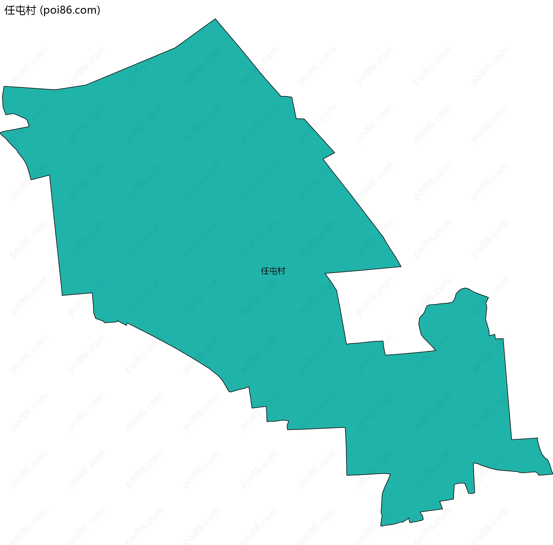 任屯村边界地图