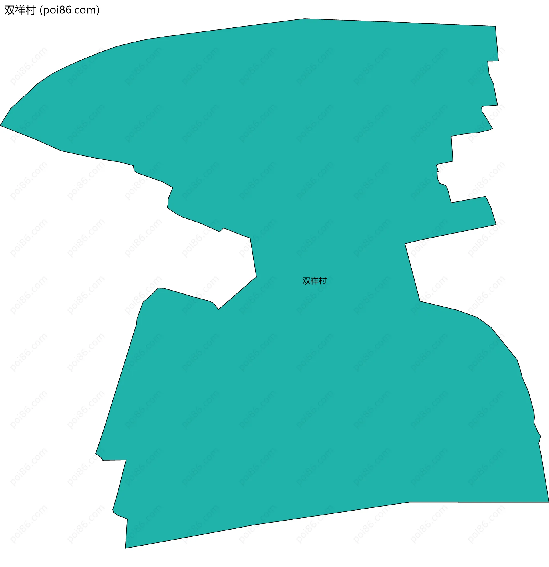 双祥村边界地图