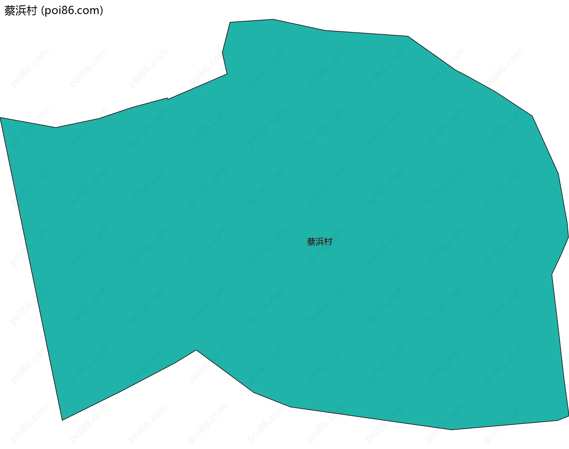 蔡浜村边界地图