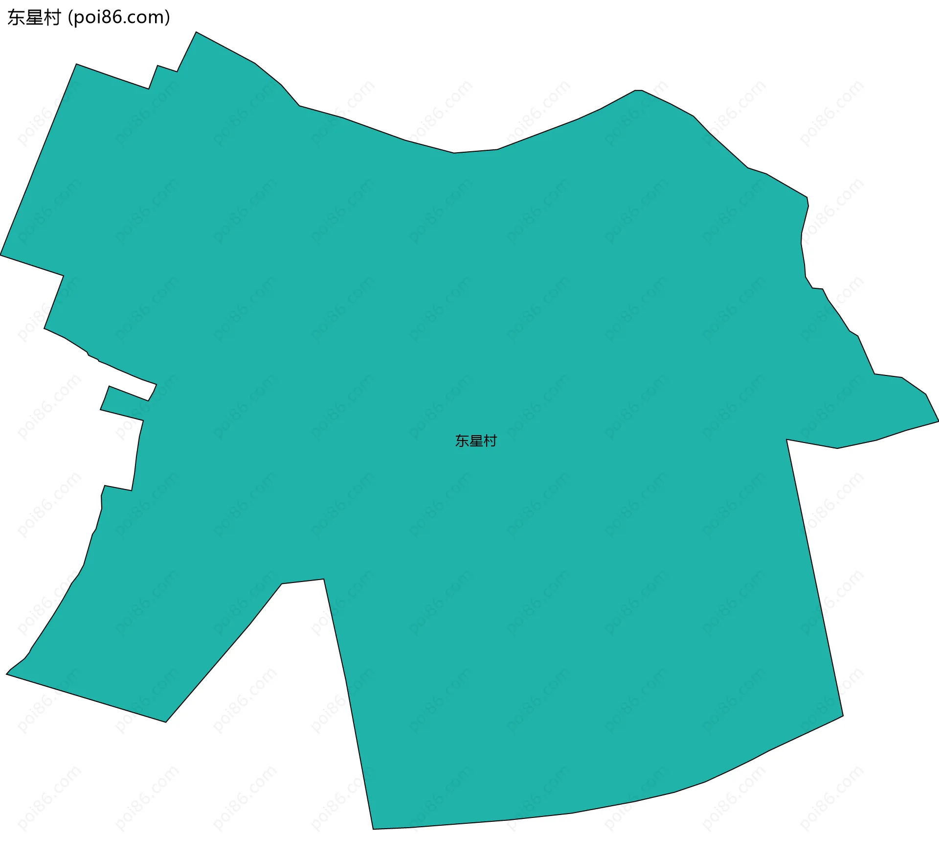 东星村边界地图