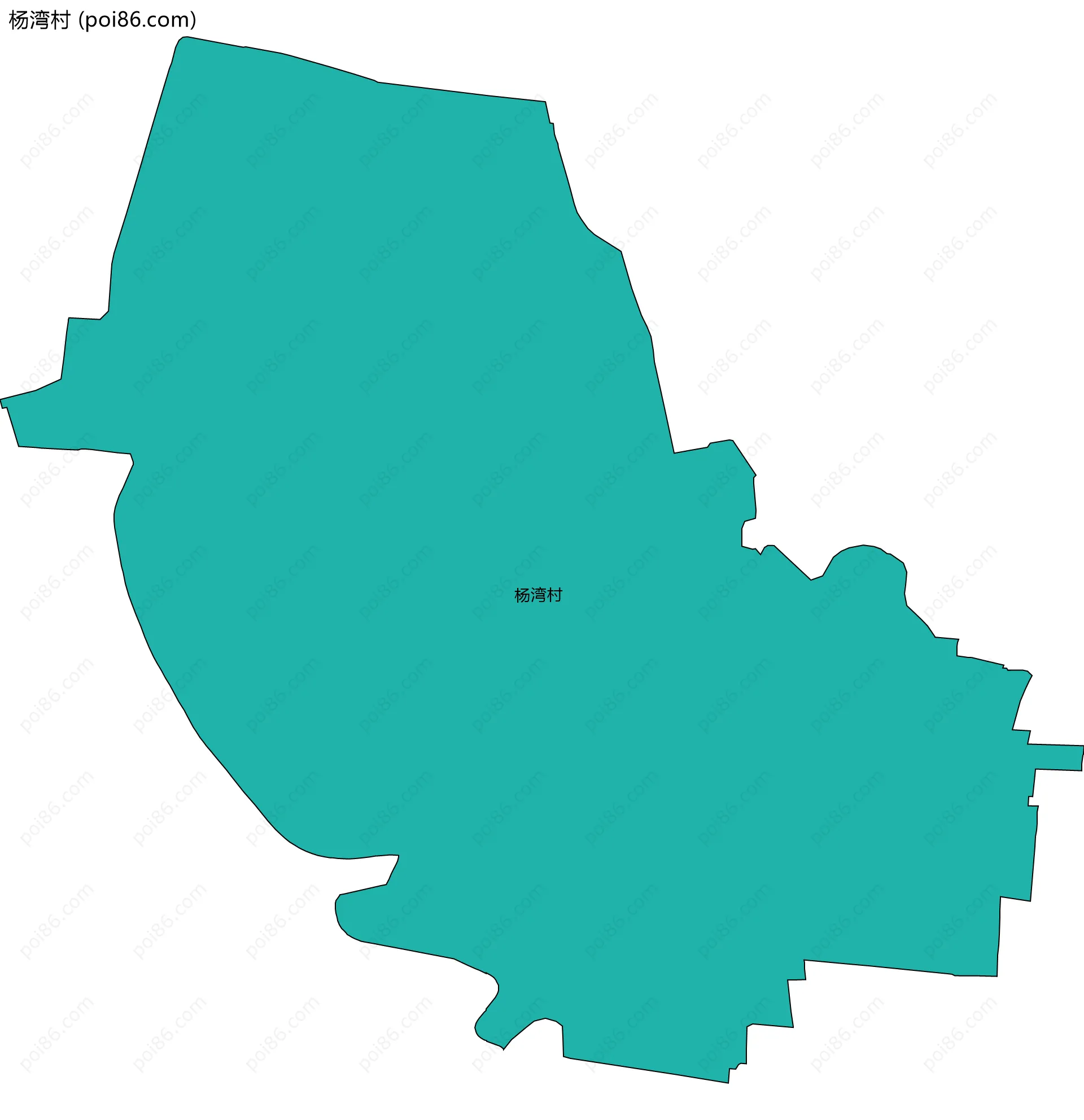 杨湾村边界地图