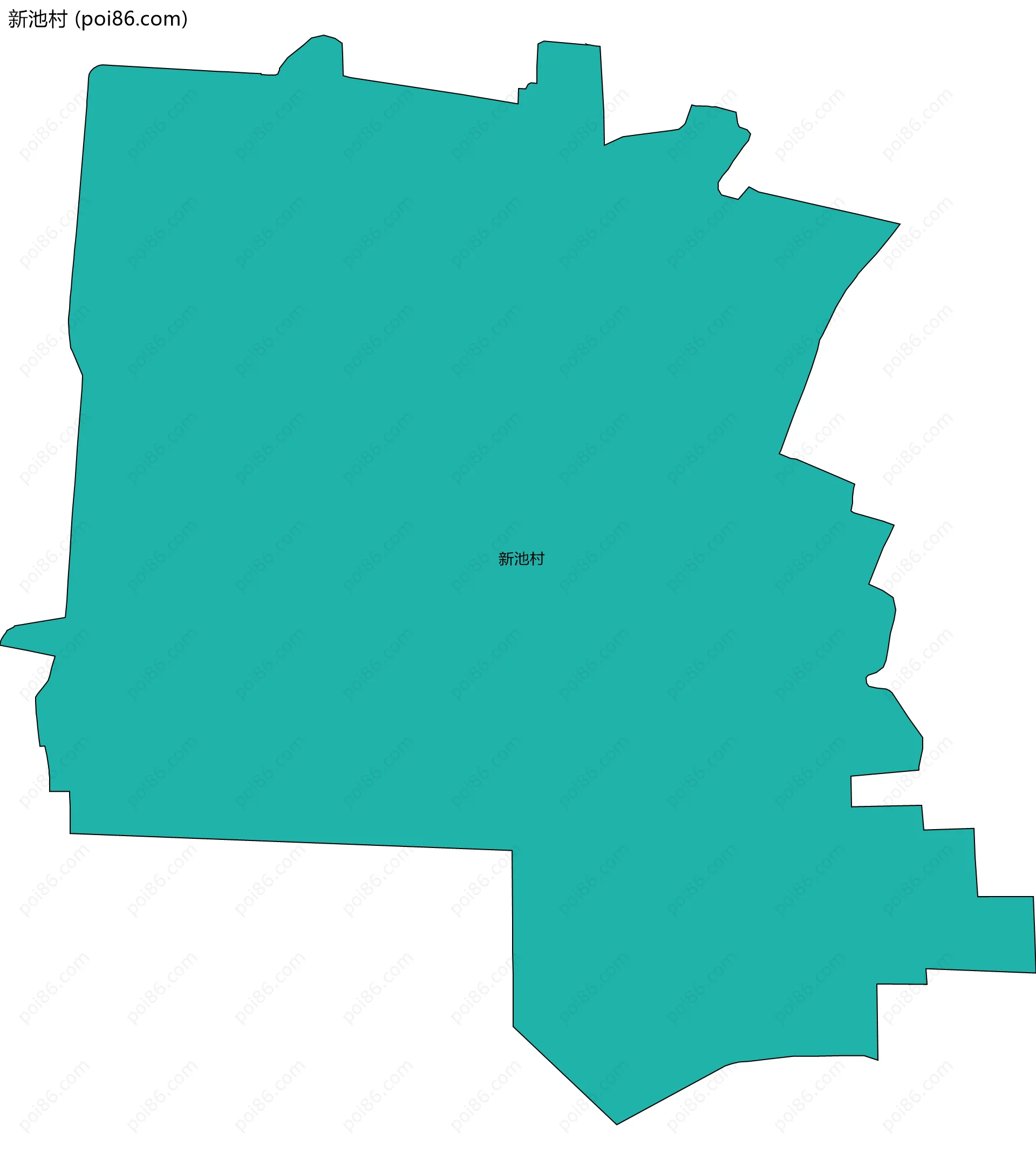 新池村边界地图
