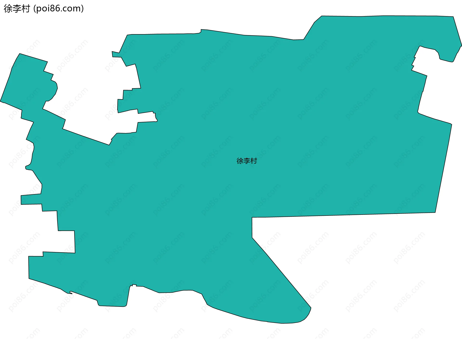 徐李村边界地图