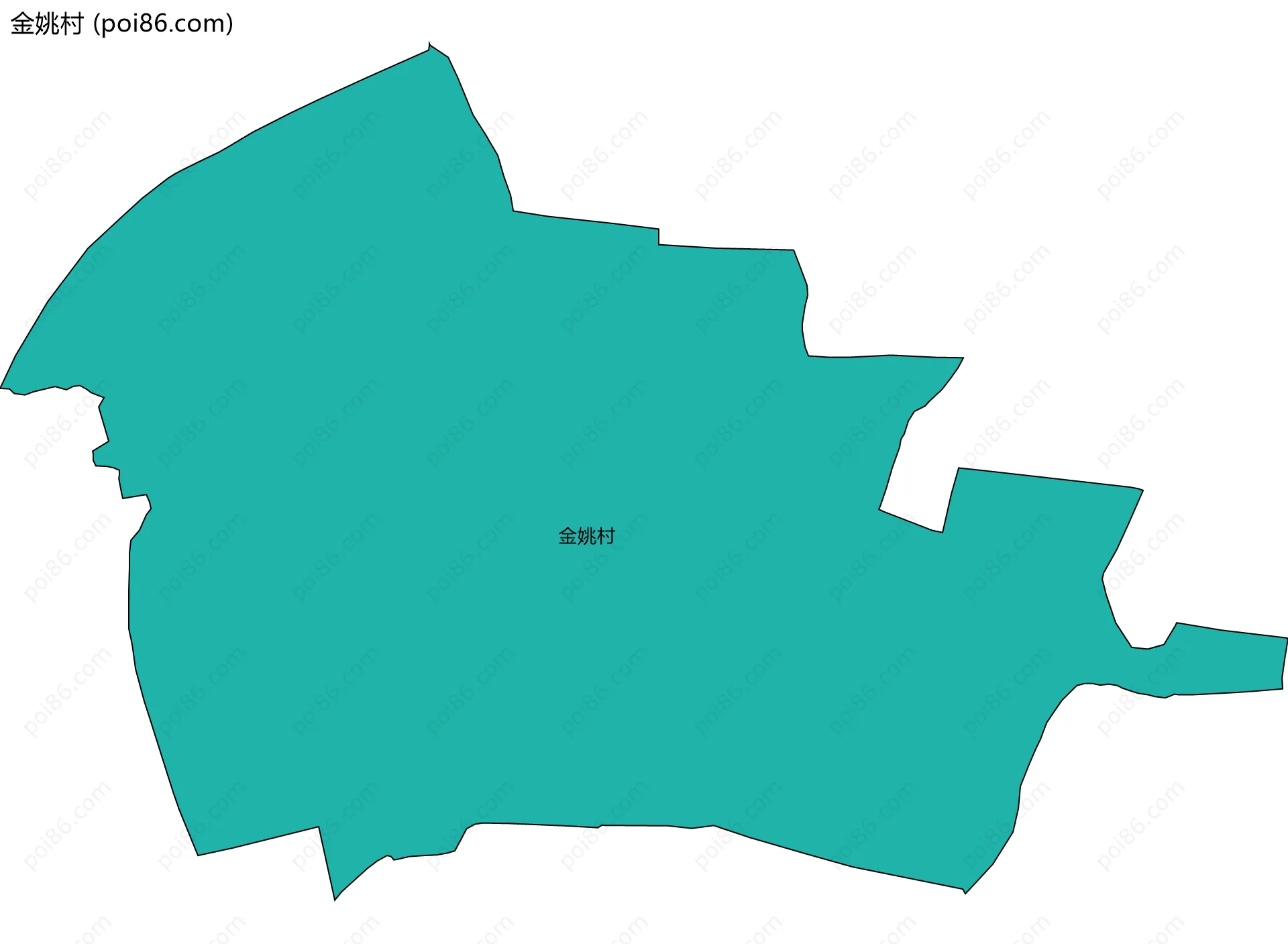 金姚村边界地图