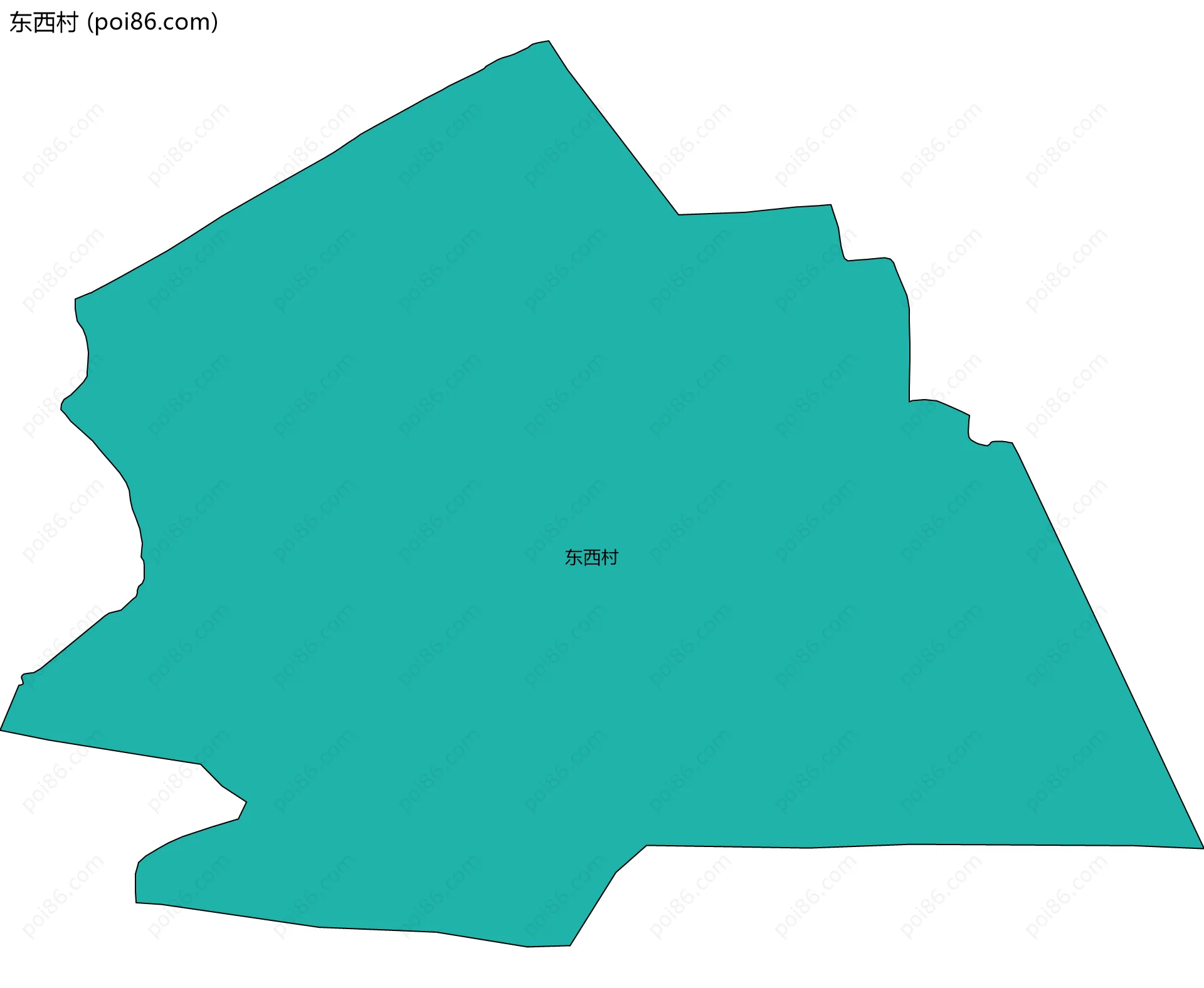 东西村边界地图
