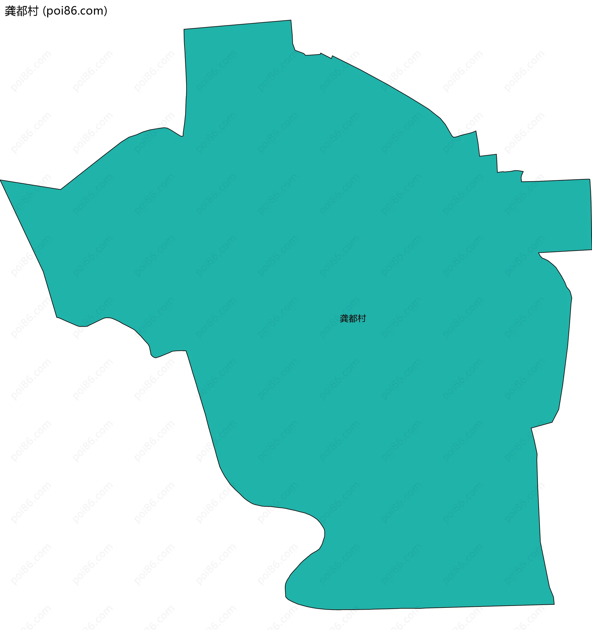 龚都村边界地图