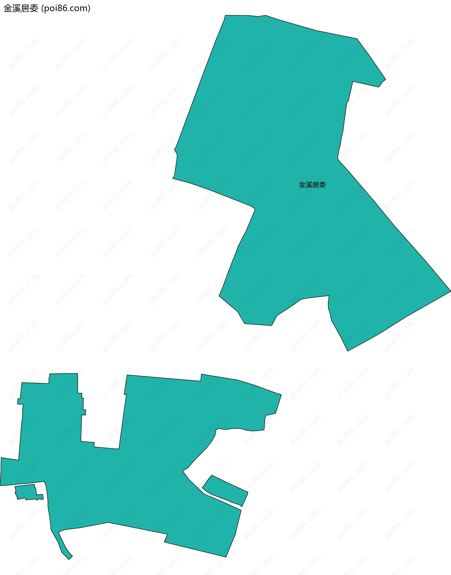金溪居委边界地图