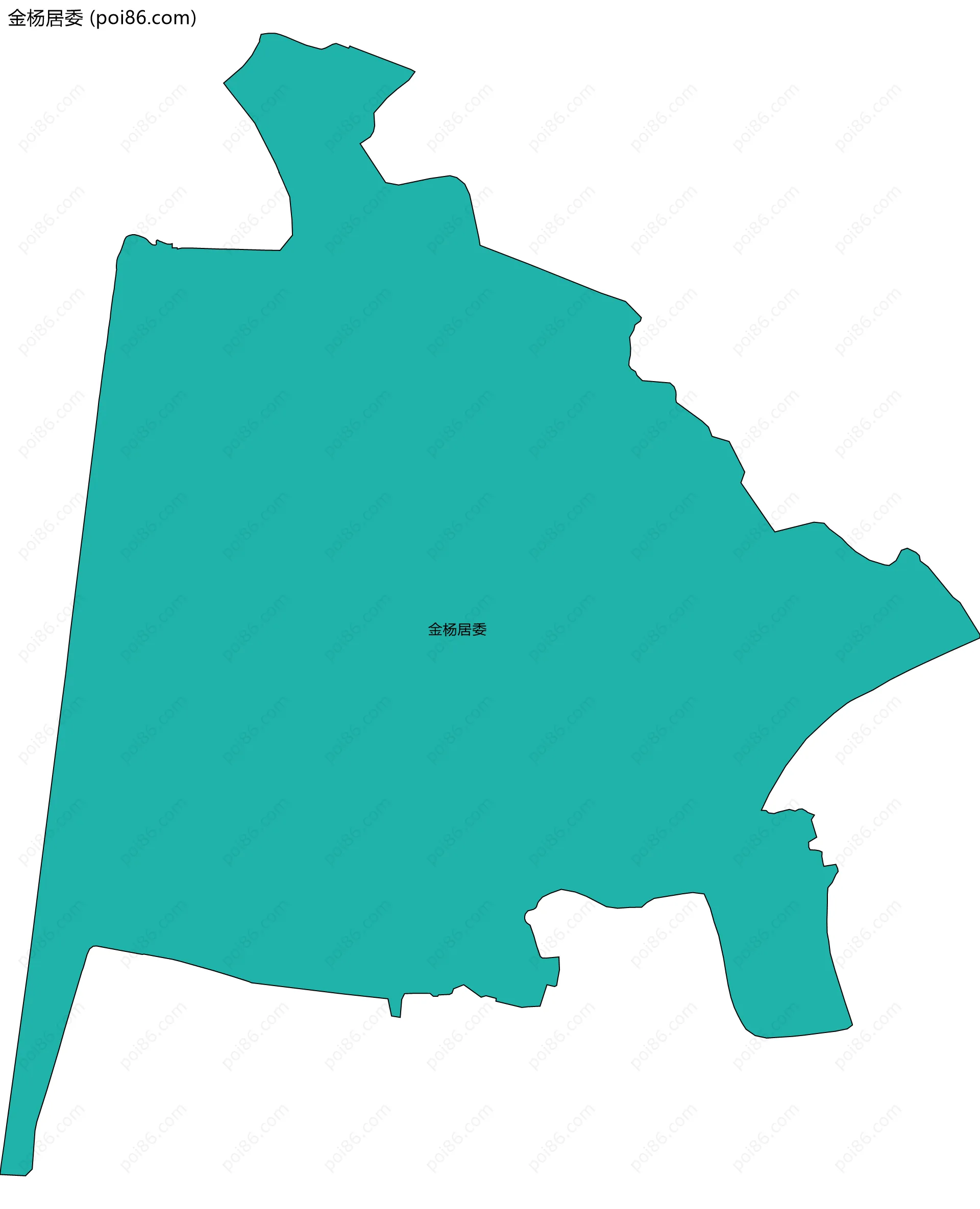 金杨居委边界地图