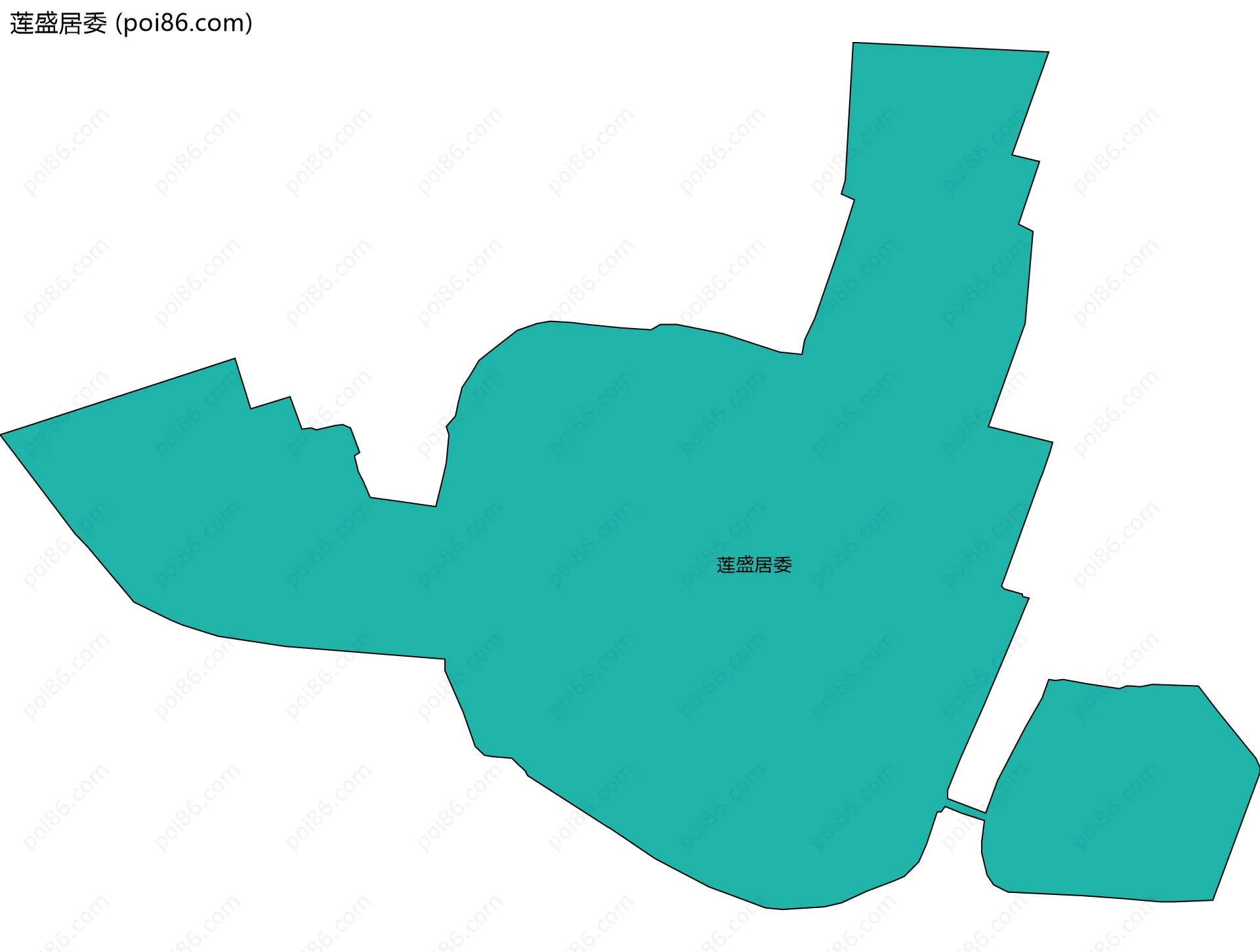莲盛居委边界地图