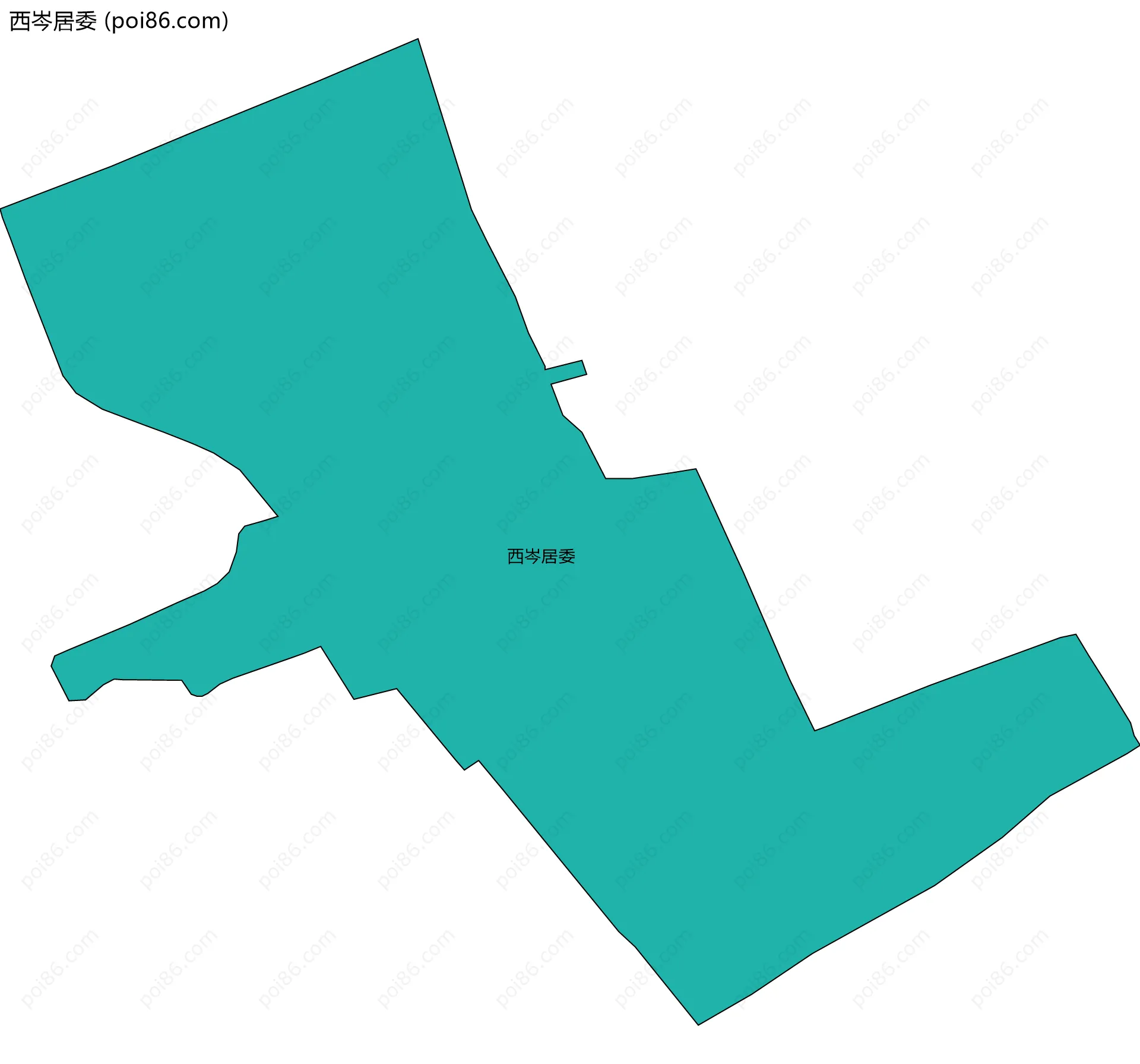 西岑居委边界地图