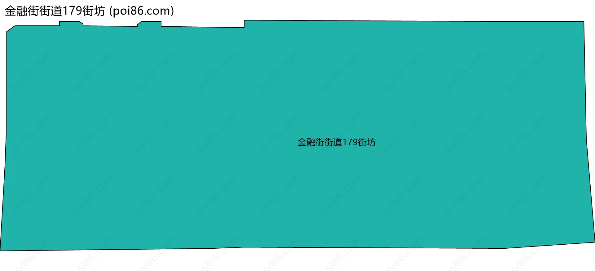 金融街街道179街坊边界地图