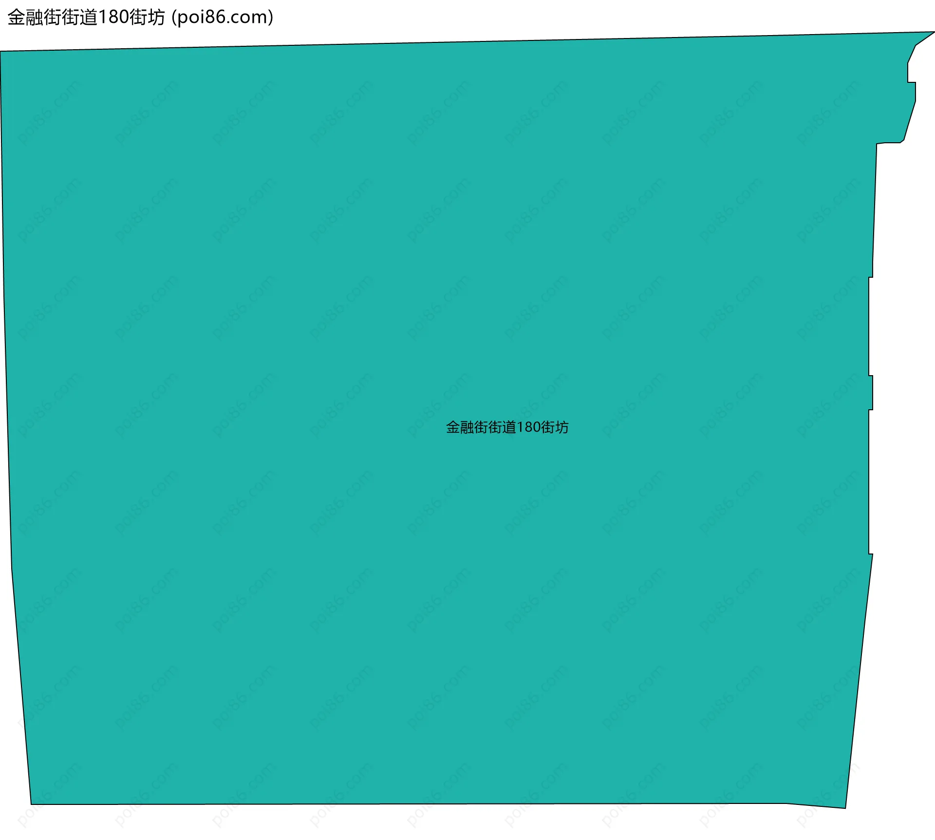 金融街街道180街坊边界地图
