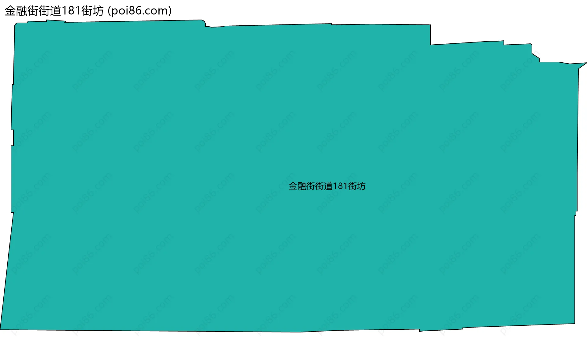 金融街街道181街坊边界地图