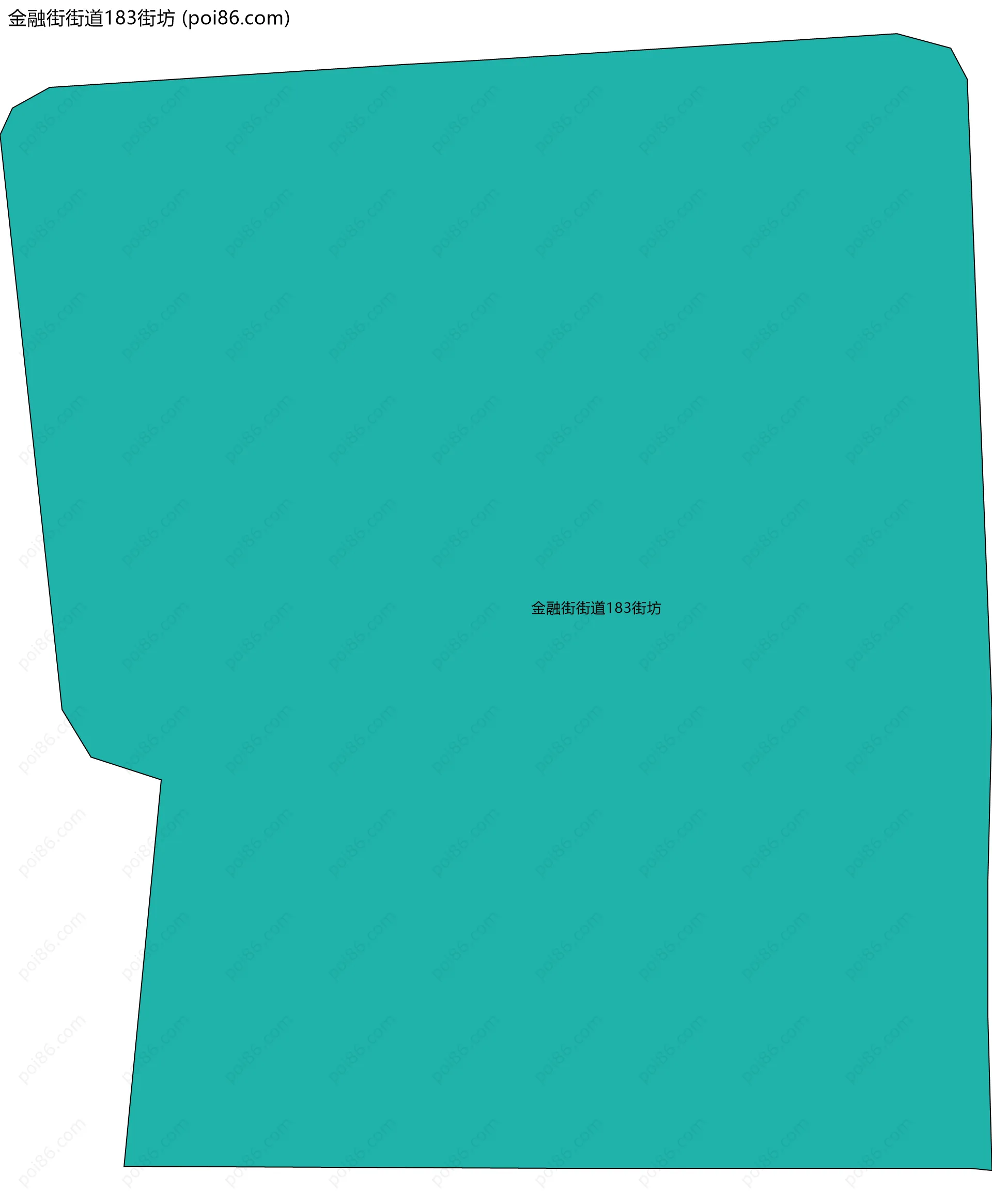 金融街街道183街坊边界地图