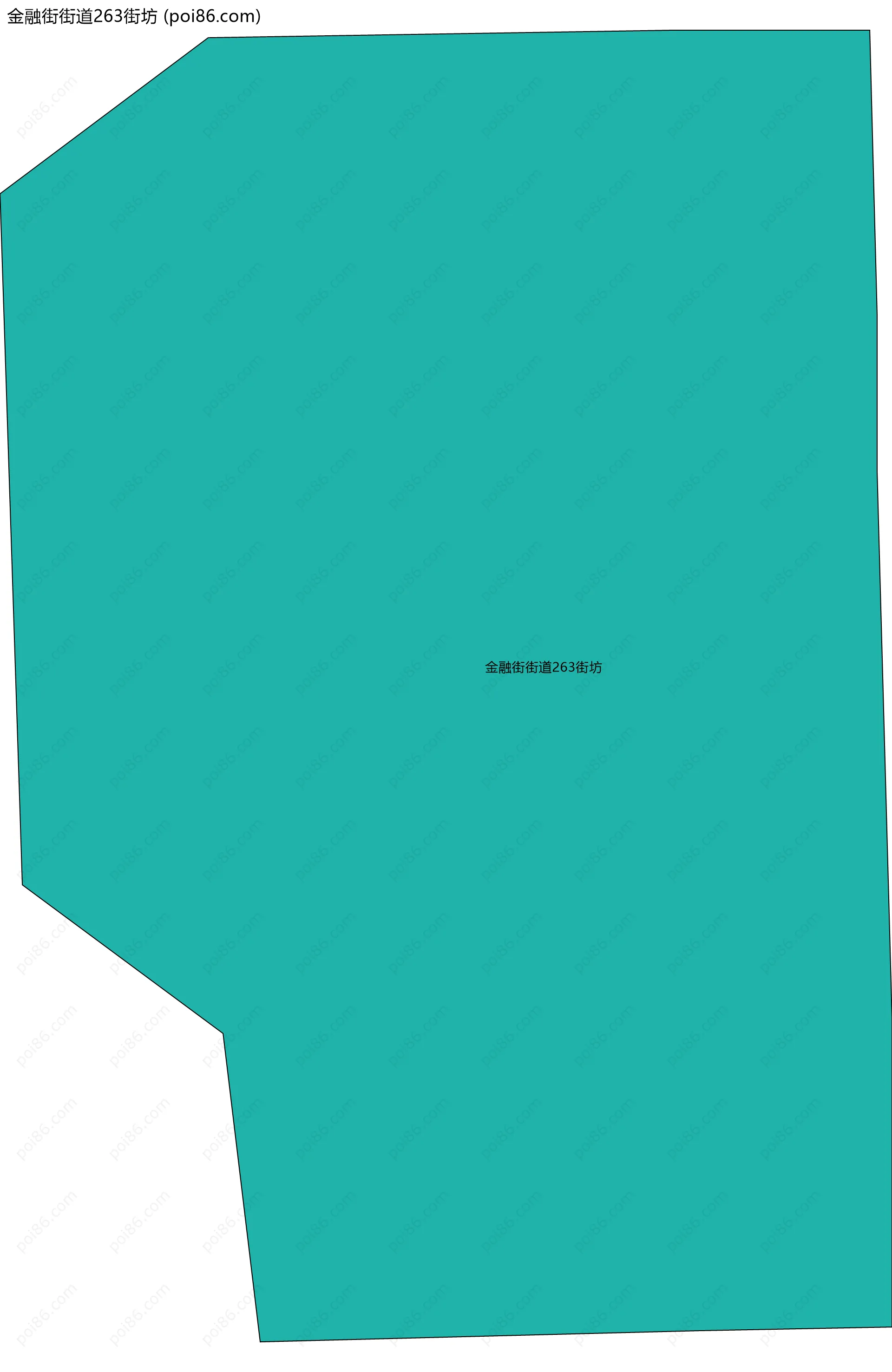 金融街街道263街坊边界地图