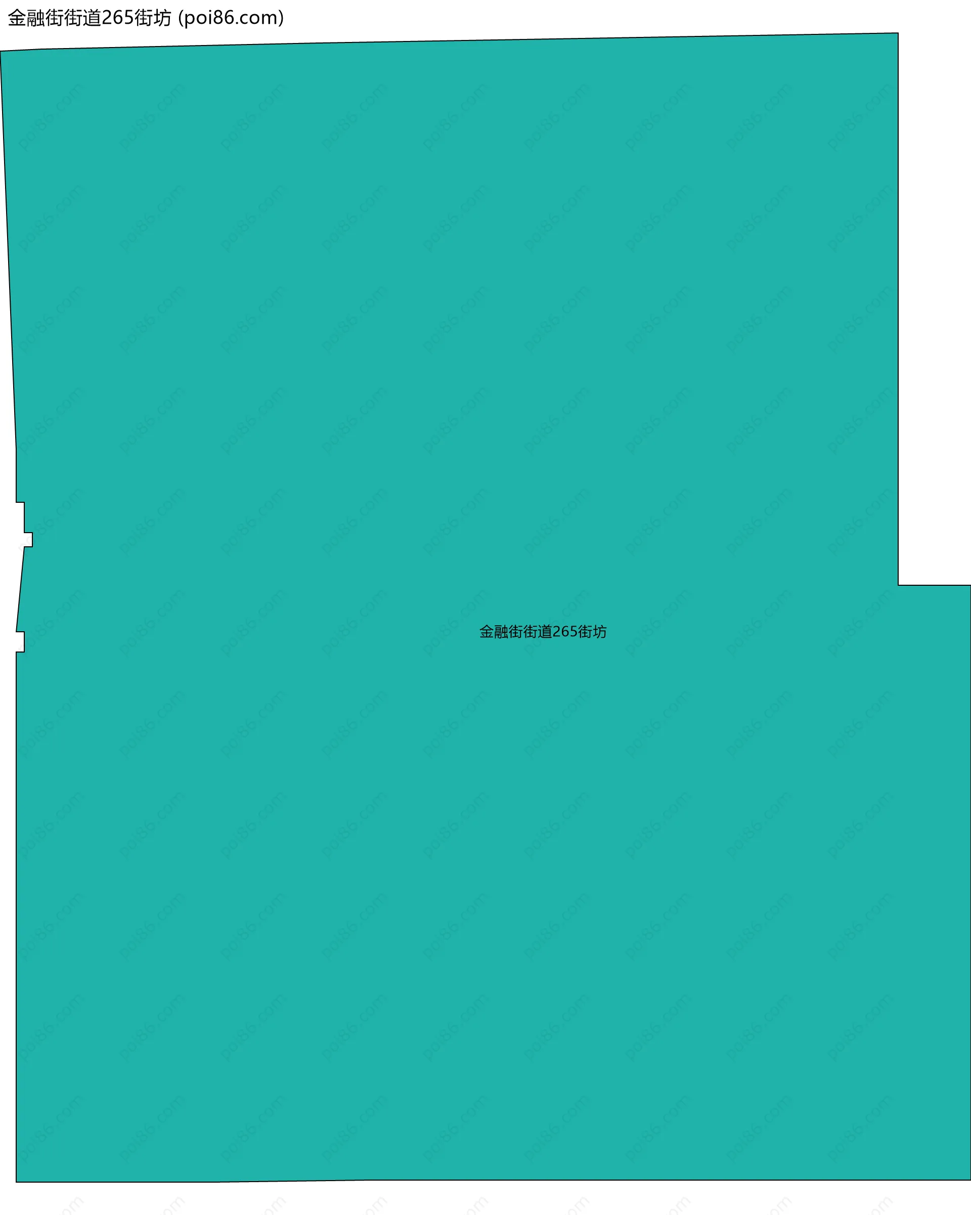 金融街街道265街坊边界地图